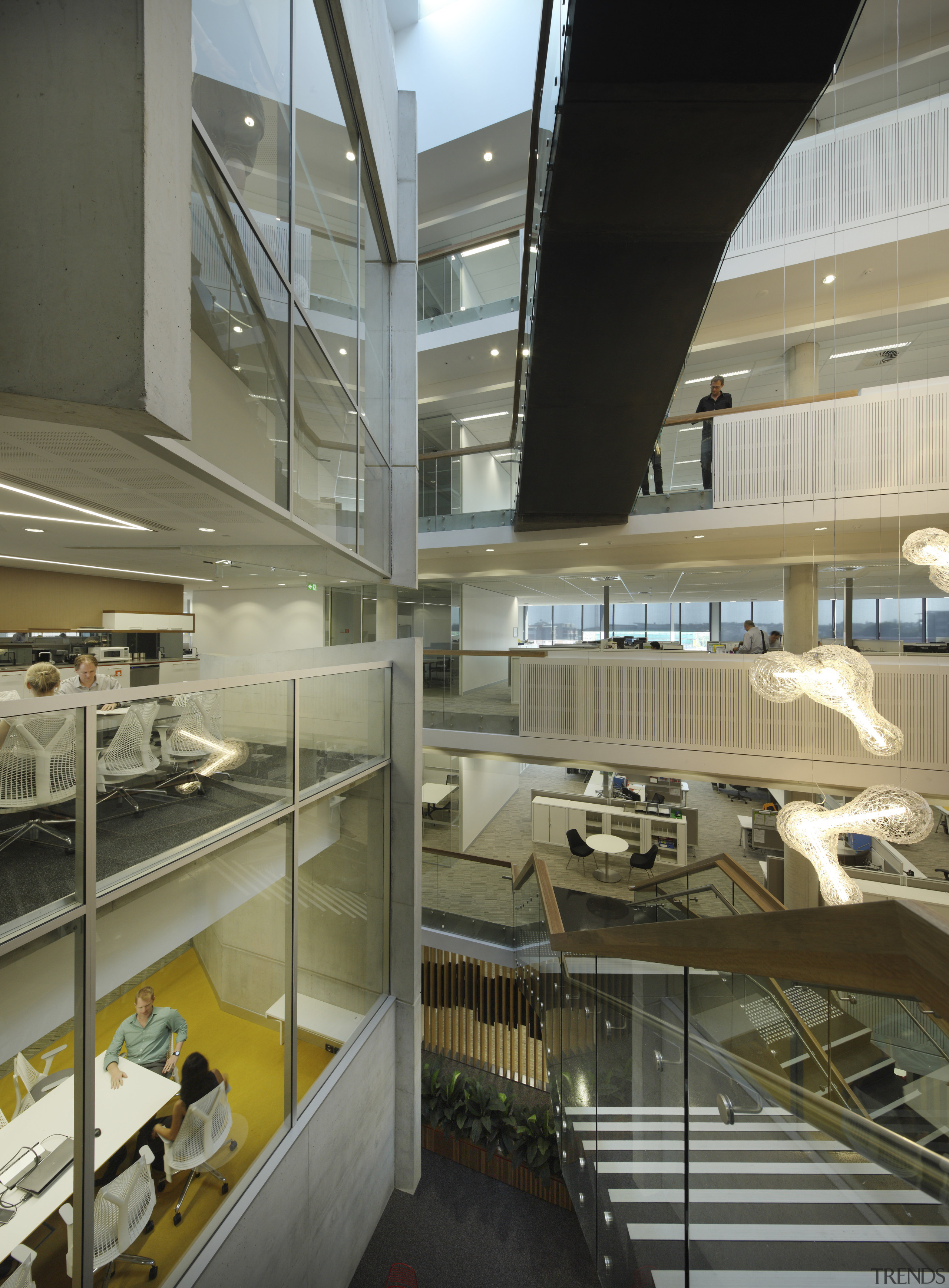 Energex office fit-out by Arkhefield - Energex office architecture, gray, brown