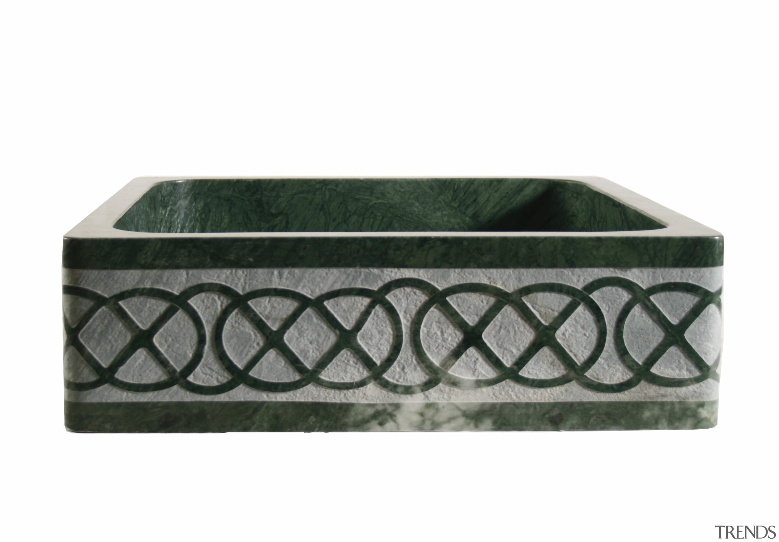 Image of handcrafted stone vessel sinks from Red rectangle, sink, white