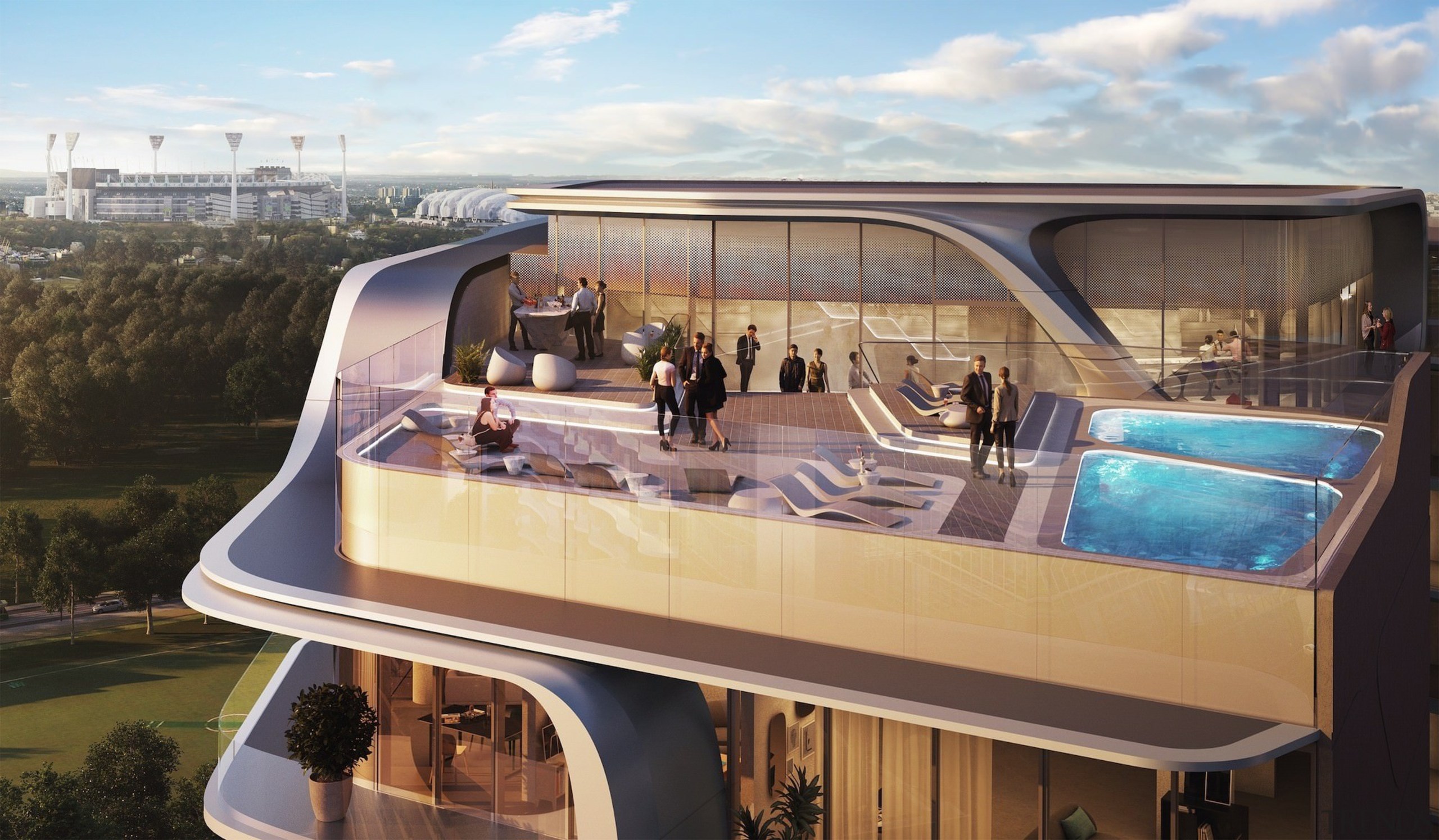 Mayfair Residential Tower – Zaha Hadid Architects boat, vehicle, yacht