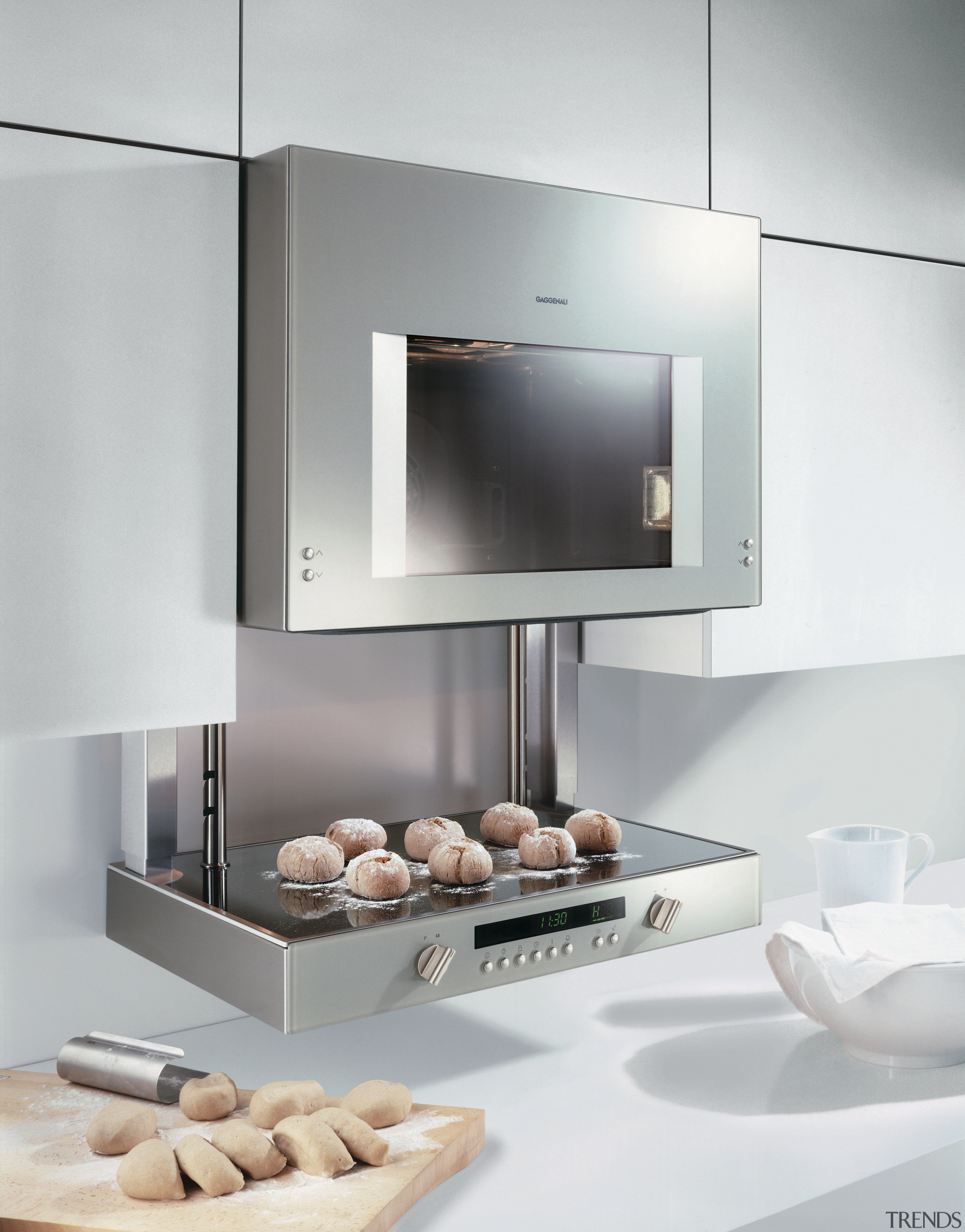 Gaggenau wall oven with bottom plate of oven hearth, home appliance, interior design, kitchen appliance, product design, gray