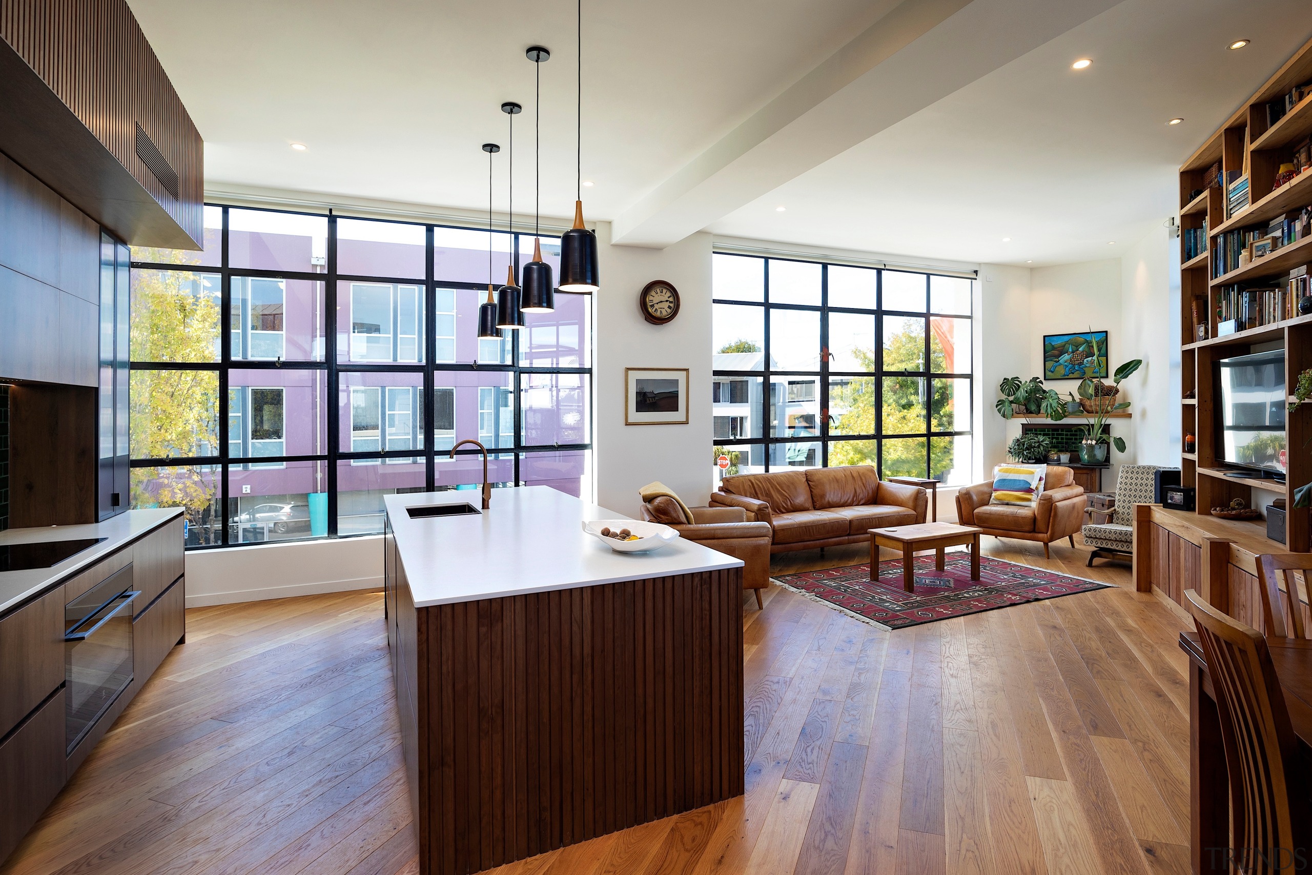 Expansive, open-plan living recommends the penthouse, not to 