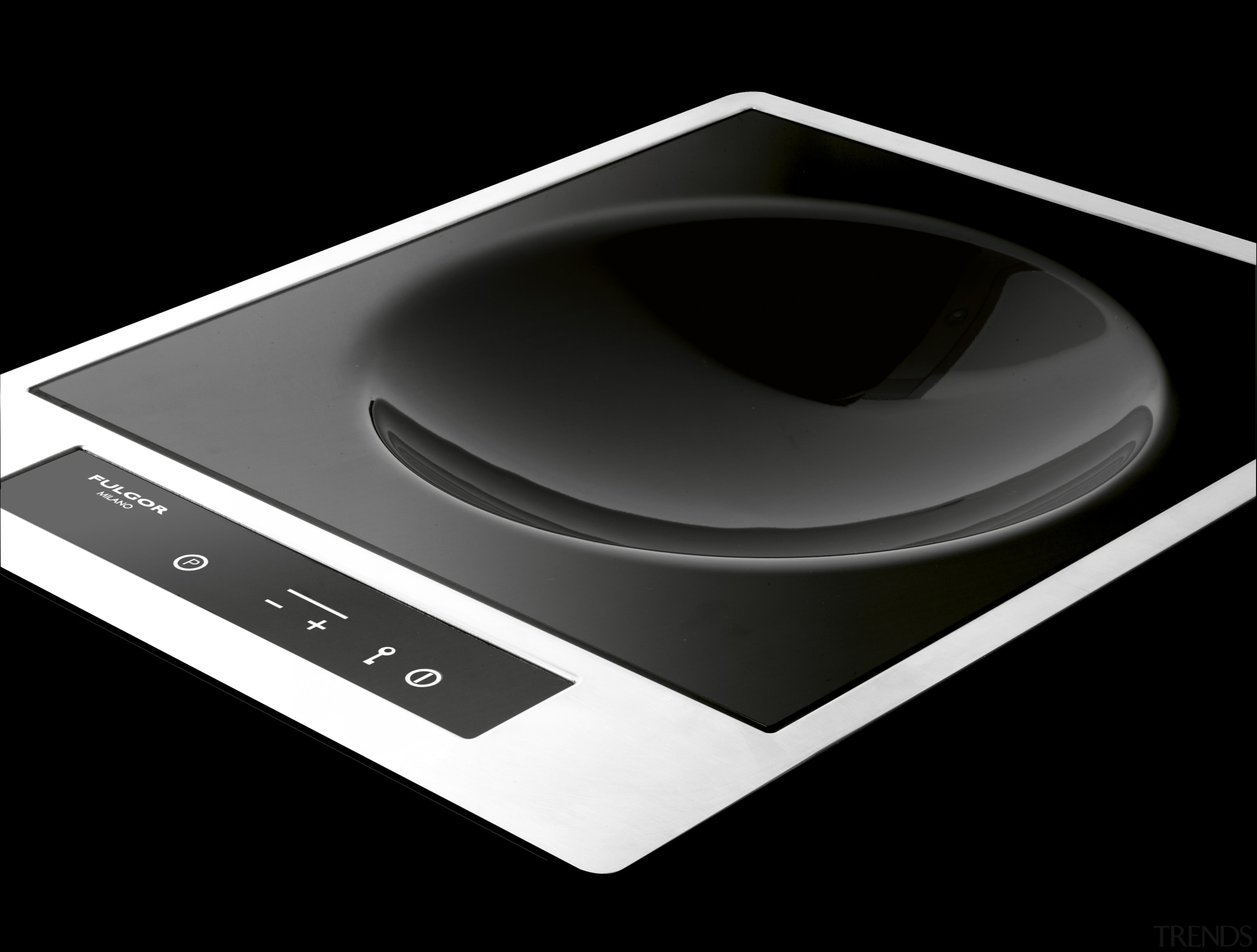 Fulgor Milano is a new Italian appliance collection hardware, product, product design, technology, weighing scale, black