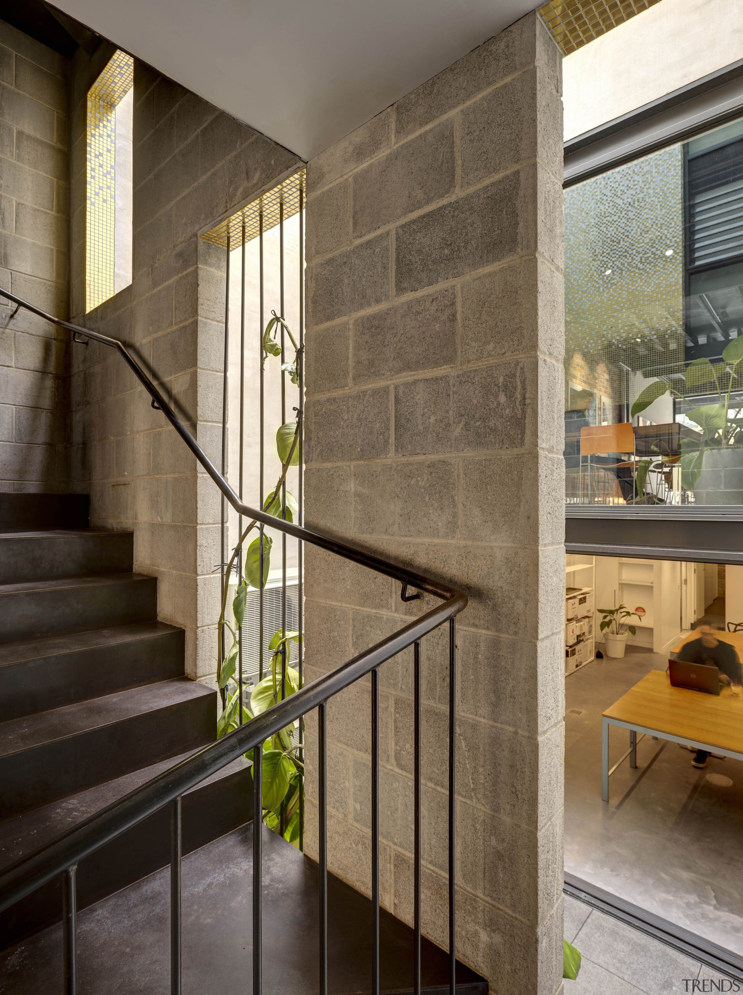 The metal circulation stair. - Inspired infill - 