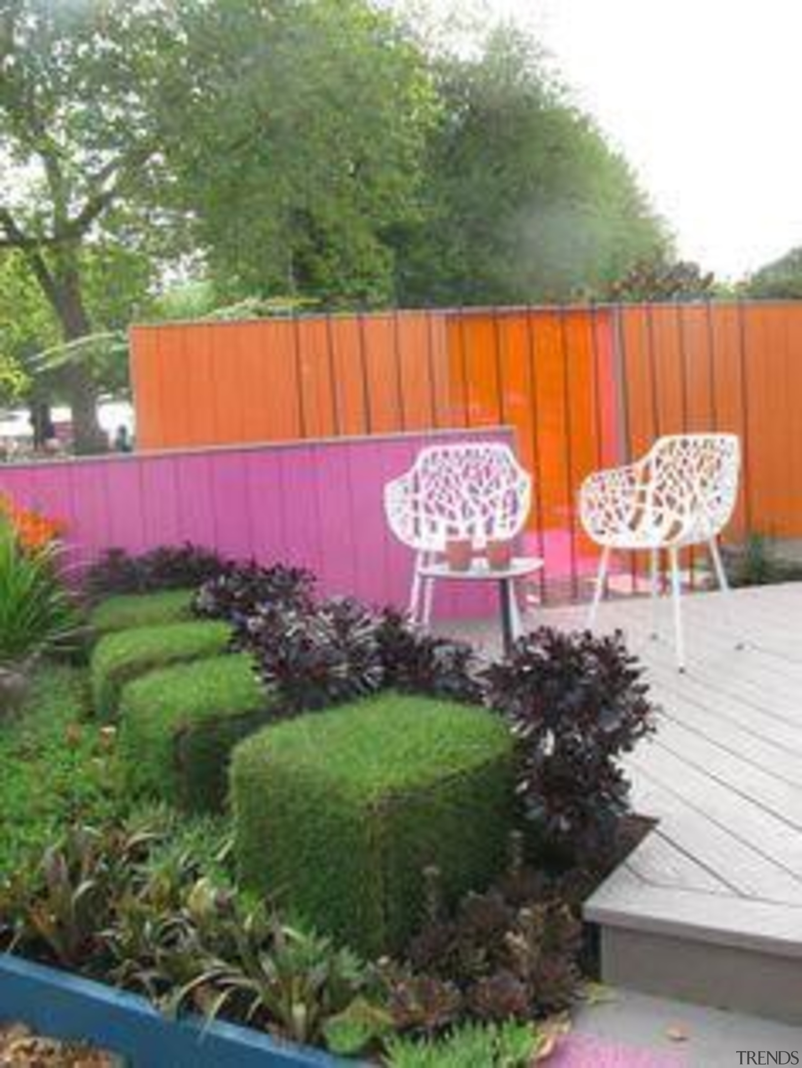 At Ellerslie International Flower Show - At Ellerslie backyard, fence, flora, garden, grass, landscaping, outdoor structure, plant, shrub, tree, yard, green