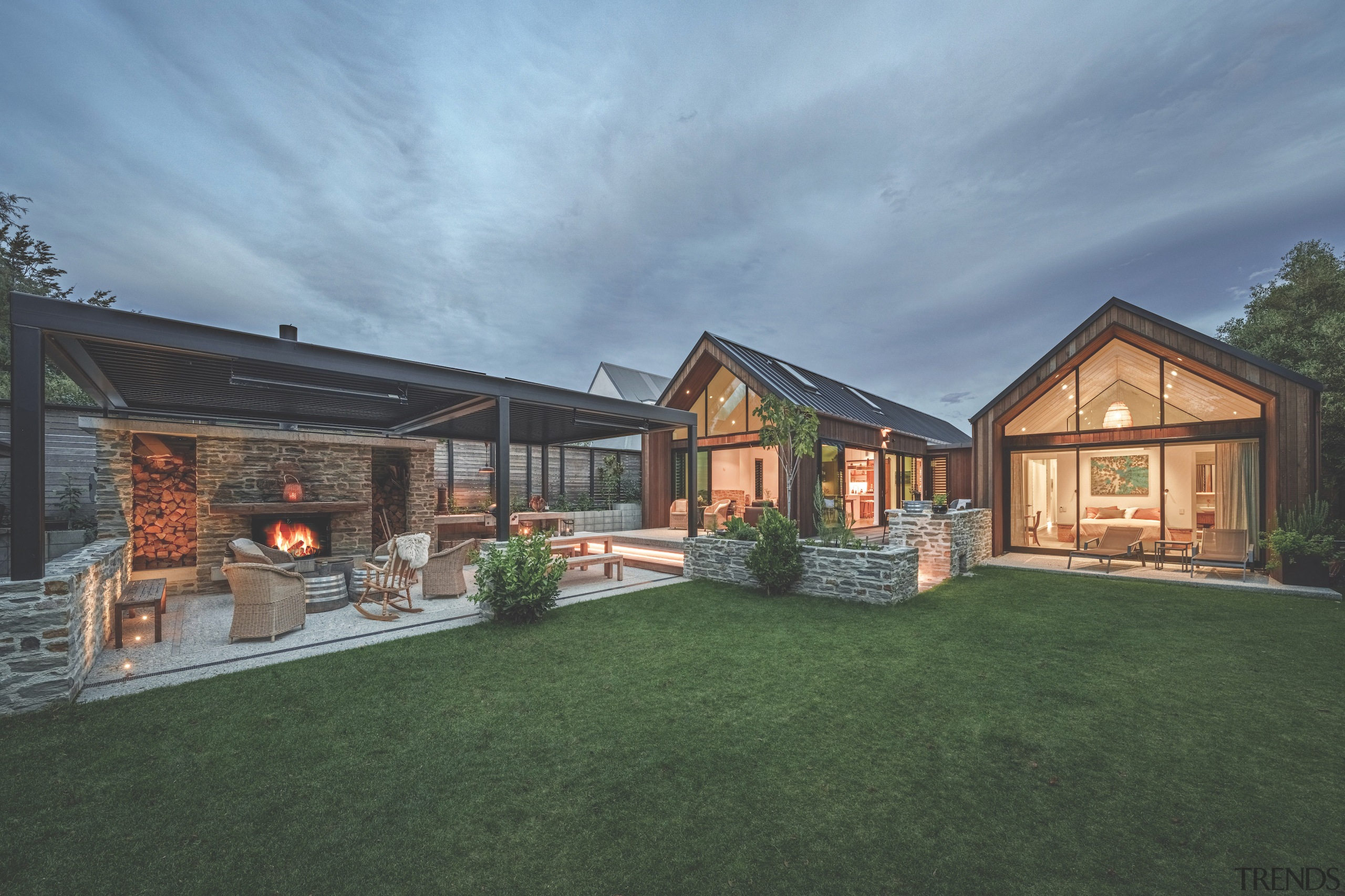The owners desired a space for hosting extended 