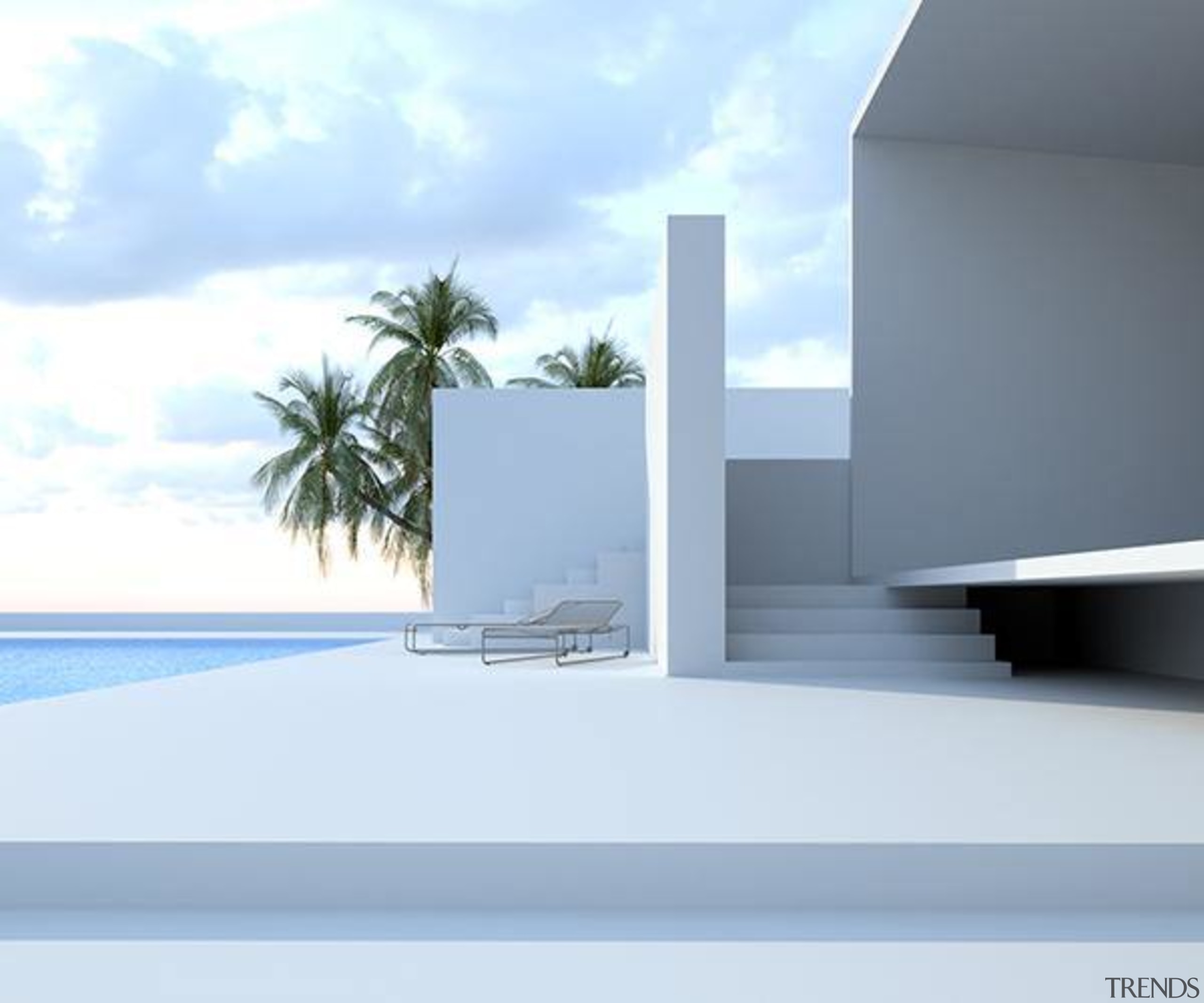 All white exteriors give a Mediterranean feel to architecture, home, house, product design, property, sky, water, white, teal