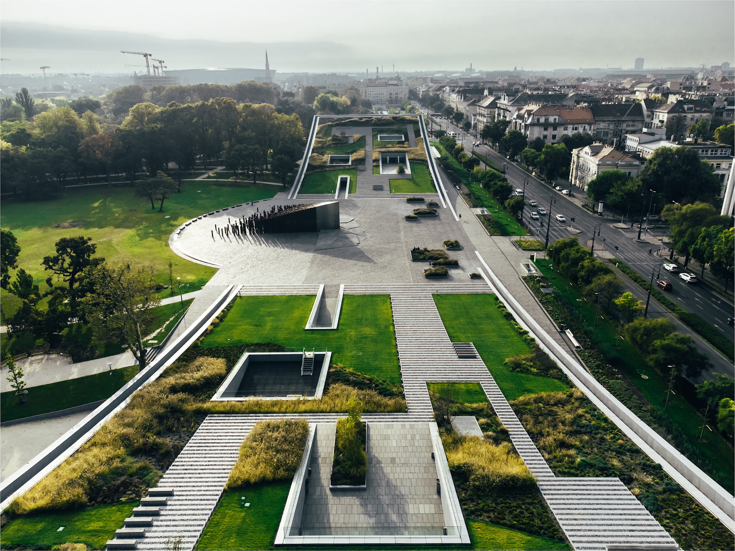 The grass-covered roof area will be a pleasant 