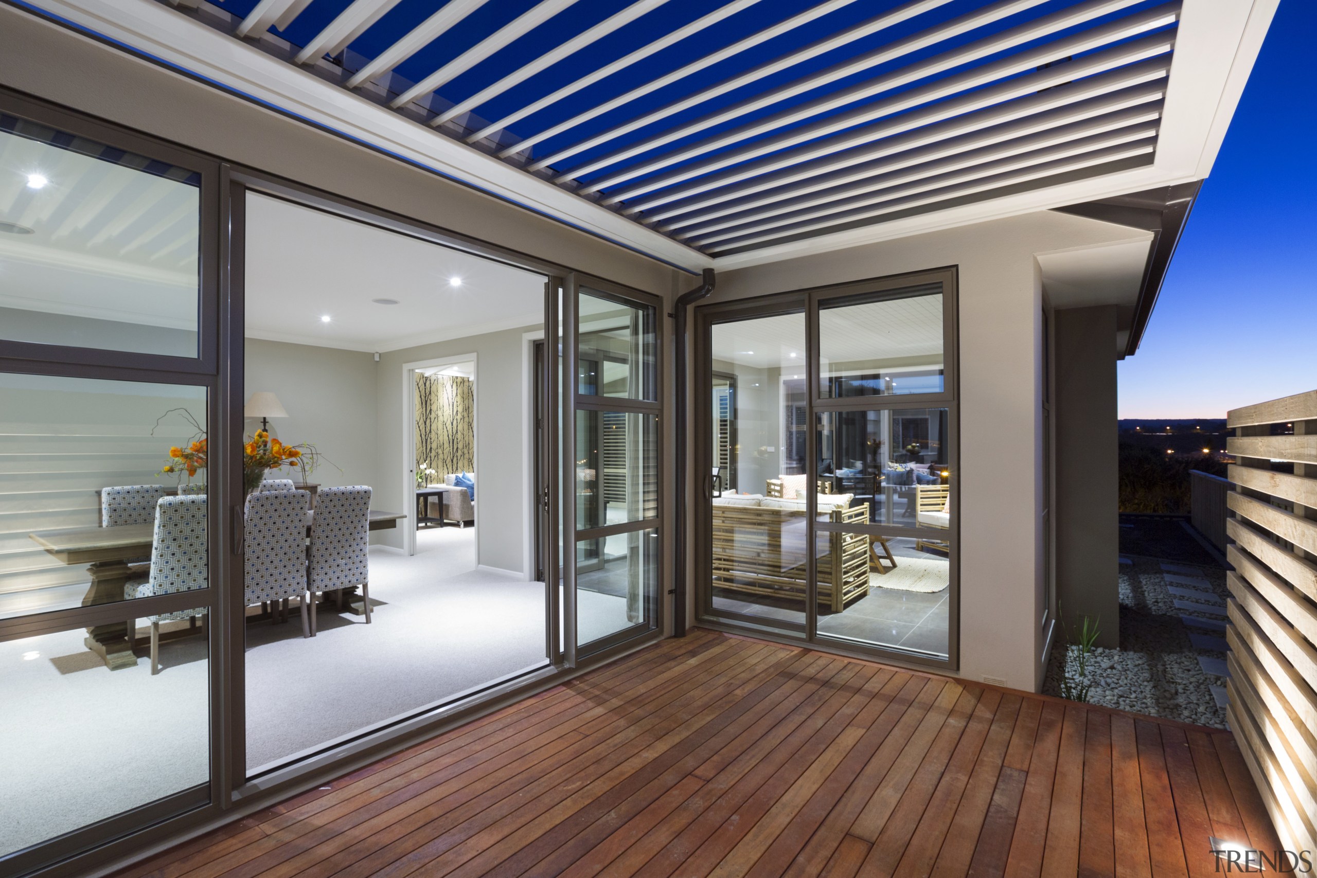 High-spec show home  the Ridgeview by Harwood apartment, balcony, daylighting, deck, estate, home, house, interior design, penthouse apartment, property, real estate, roof, window, gray