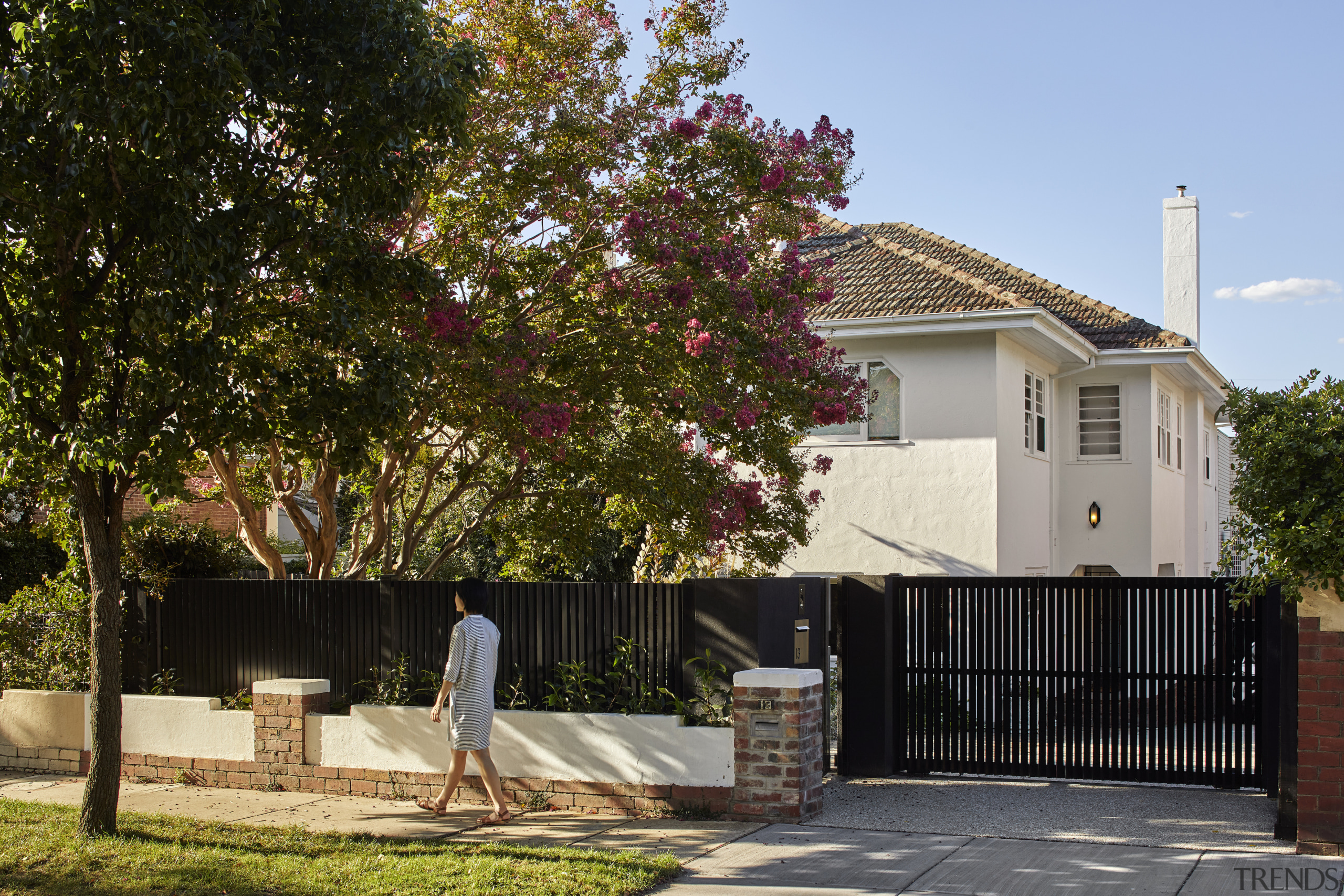 The existing front home with a new frontage. 