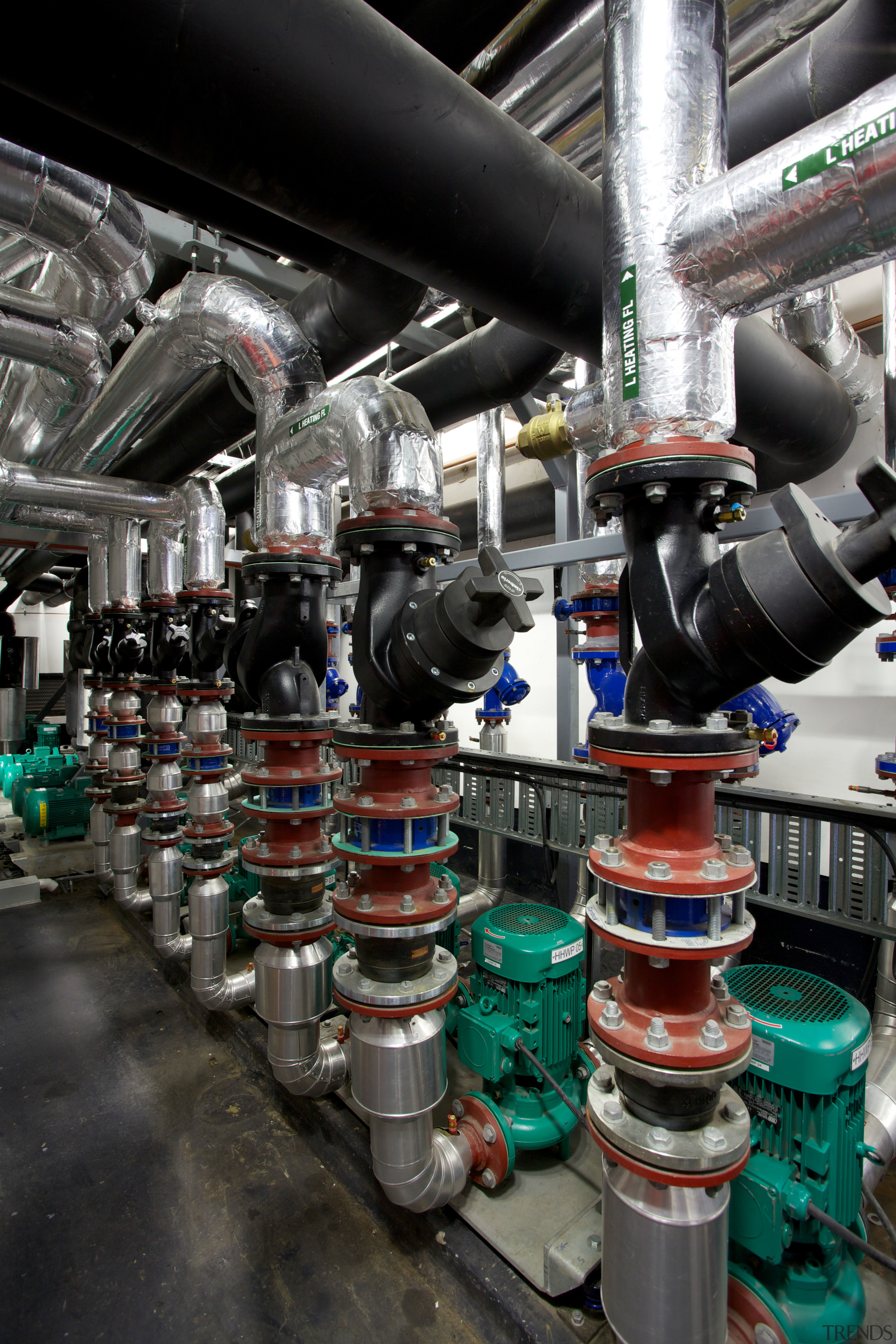 Complex hidden plant equipment by Aquaheat New Zealand factory, industry, machine, manufacturing, product, black