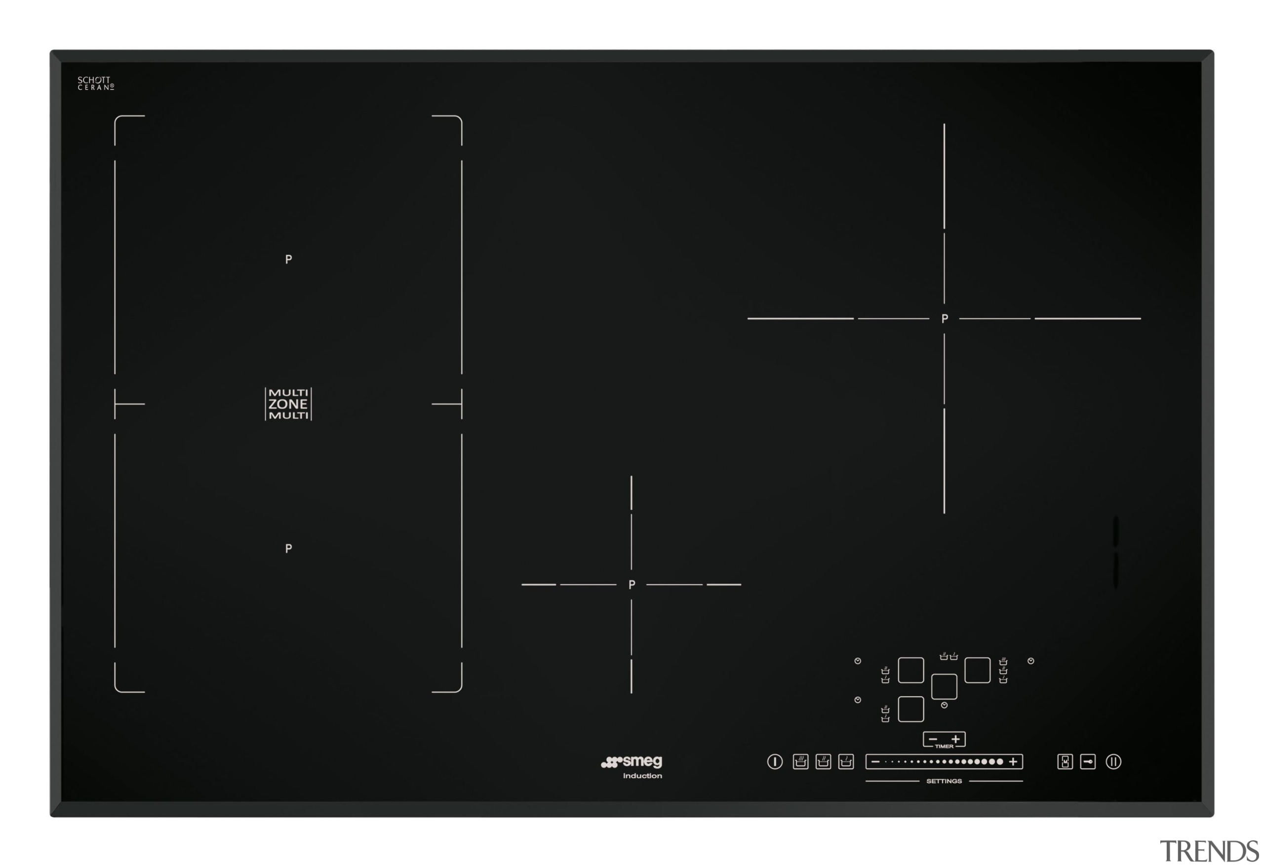 Smeg has a new induction cooktop collection with line, product design, black