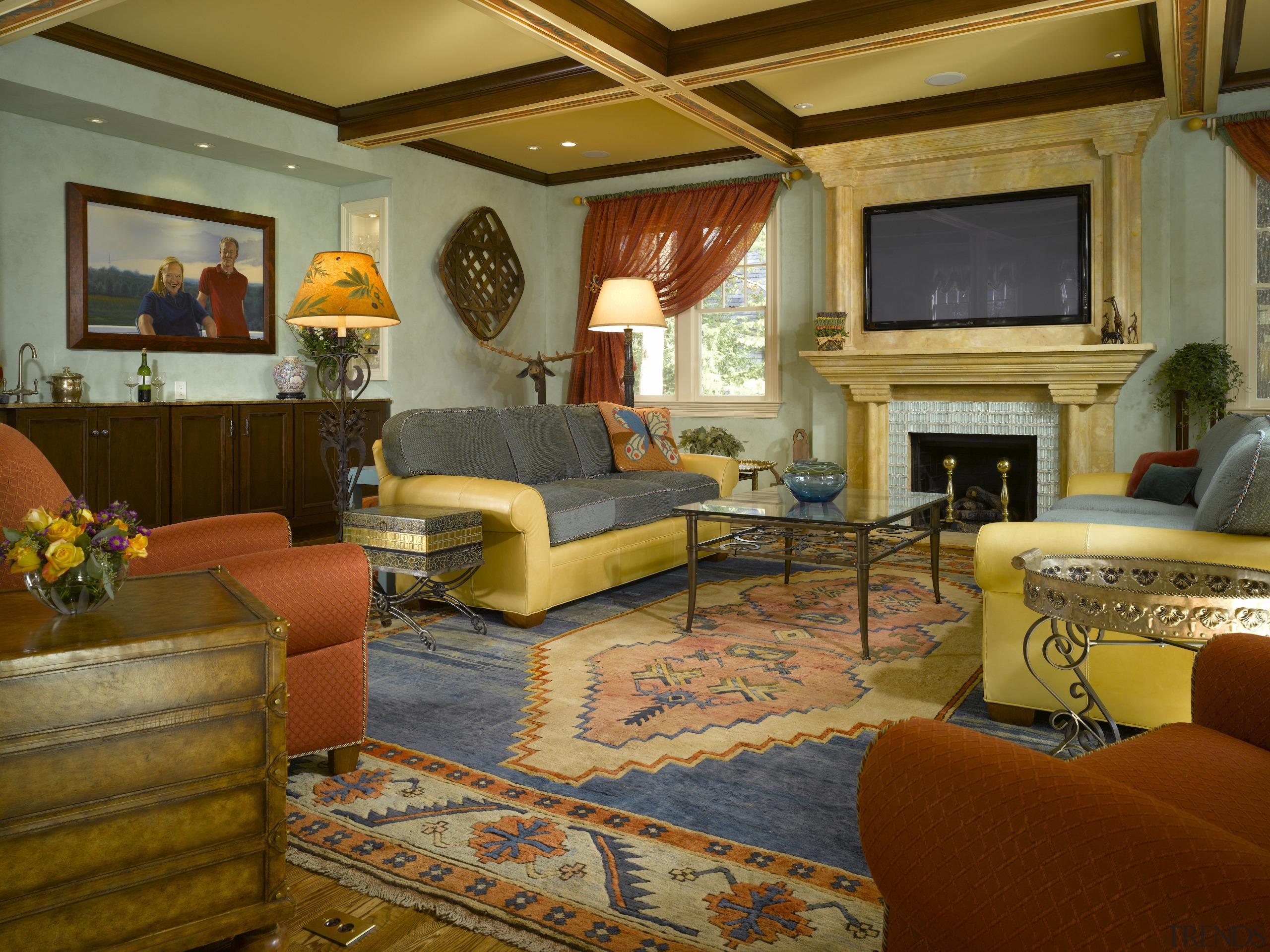 A view of the living area, wooden flooring, ceiling, estate, flooring, home, interior design, living room, lobby, real estate, room, suite, brown