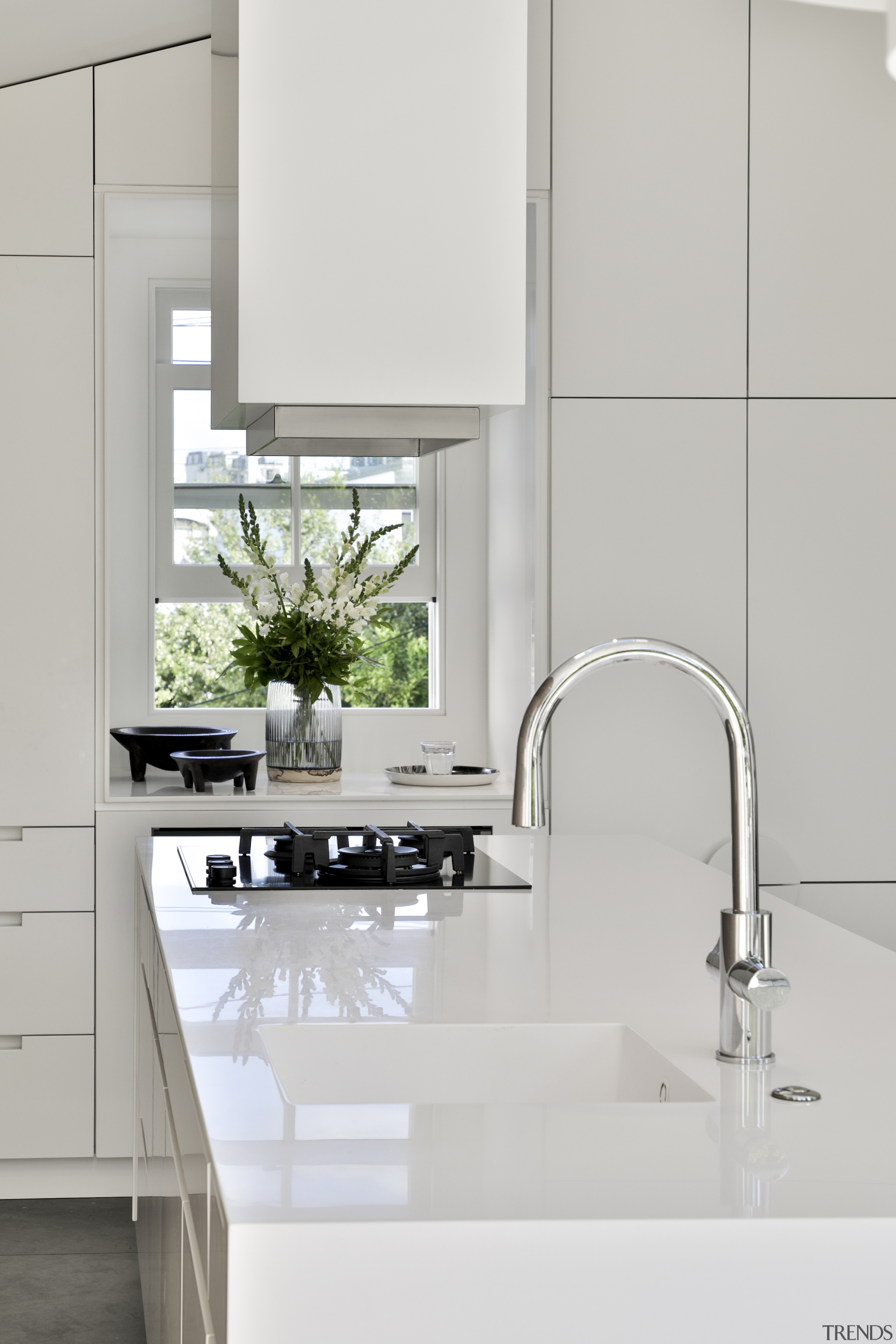 The Zenith tap dispenses boiling and chilled water 