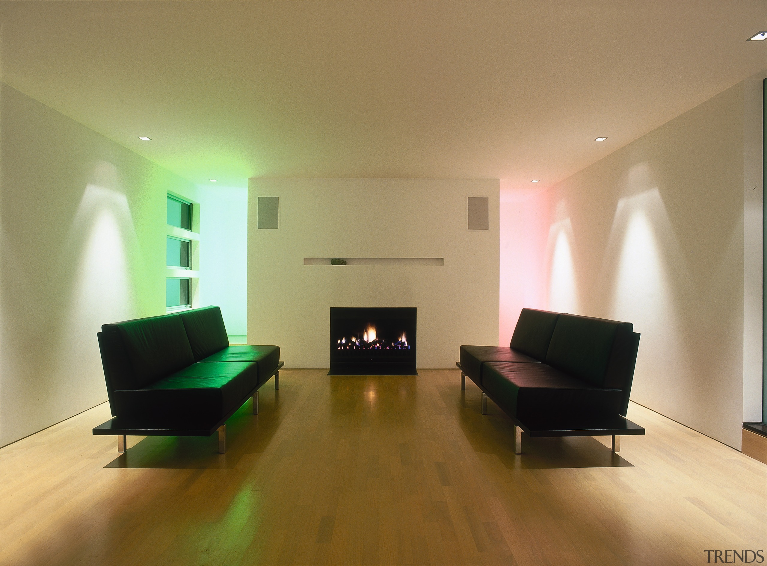 An interior view of the living areas featuring architecture, ceiling, floor, flooring, furniture, hardwood, home, house, interior design, laminate flooring, lighting, living room, property, real estate, room, table, wall, wood, wood flooring, brown