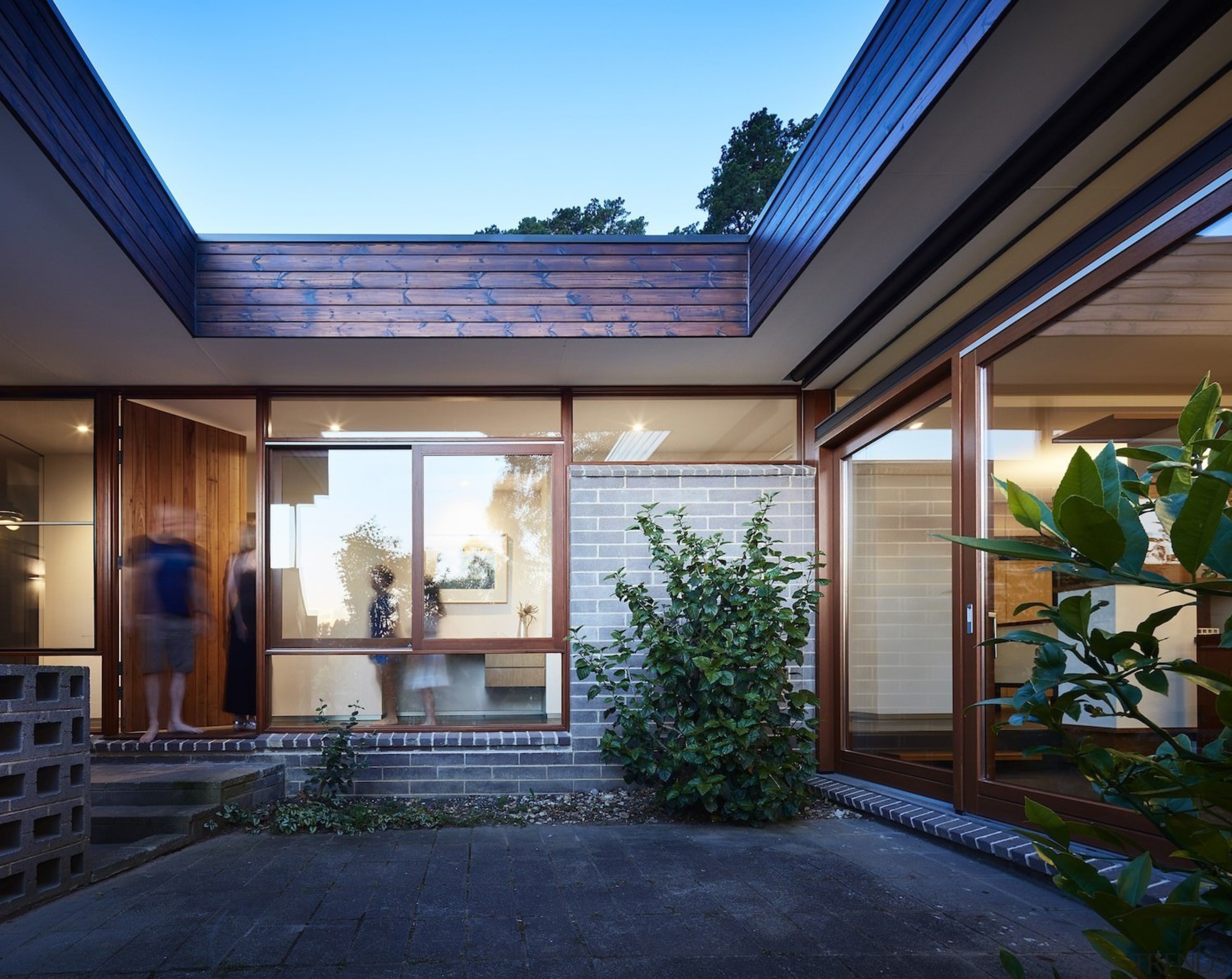 Architect: Architect: Steffen Welsch ArchitectsPhotography: Rhiannon architecture, backyard, ceiling, courtyard, daylighting, estate, facade, home, house, interior design, property, real estate, residential area, roof, siding, window, blue