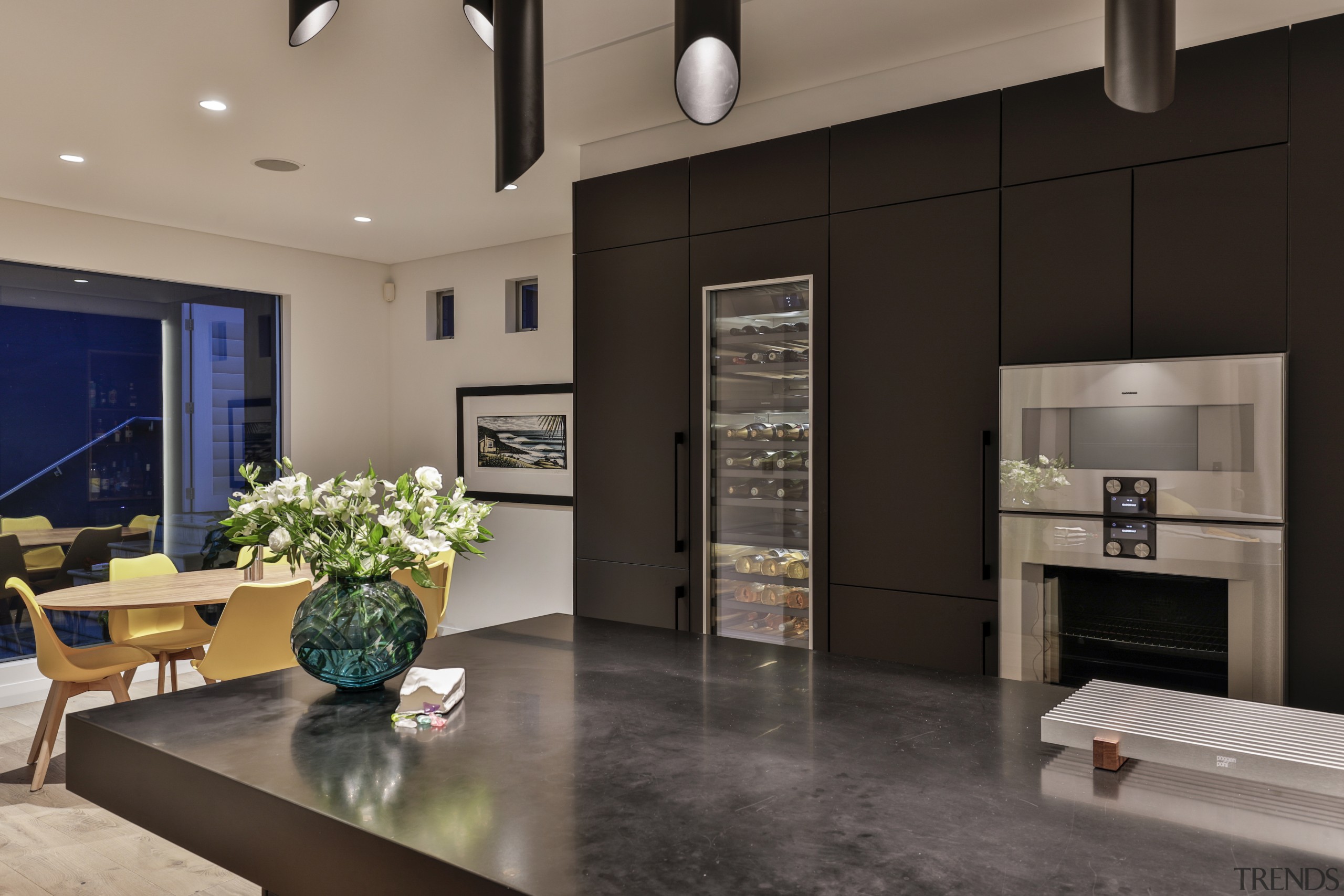 The selection of Gaggenau appliances allowed the designer 