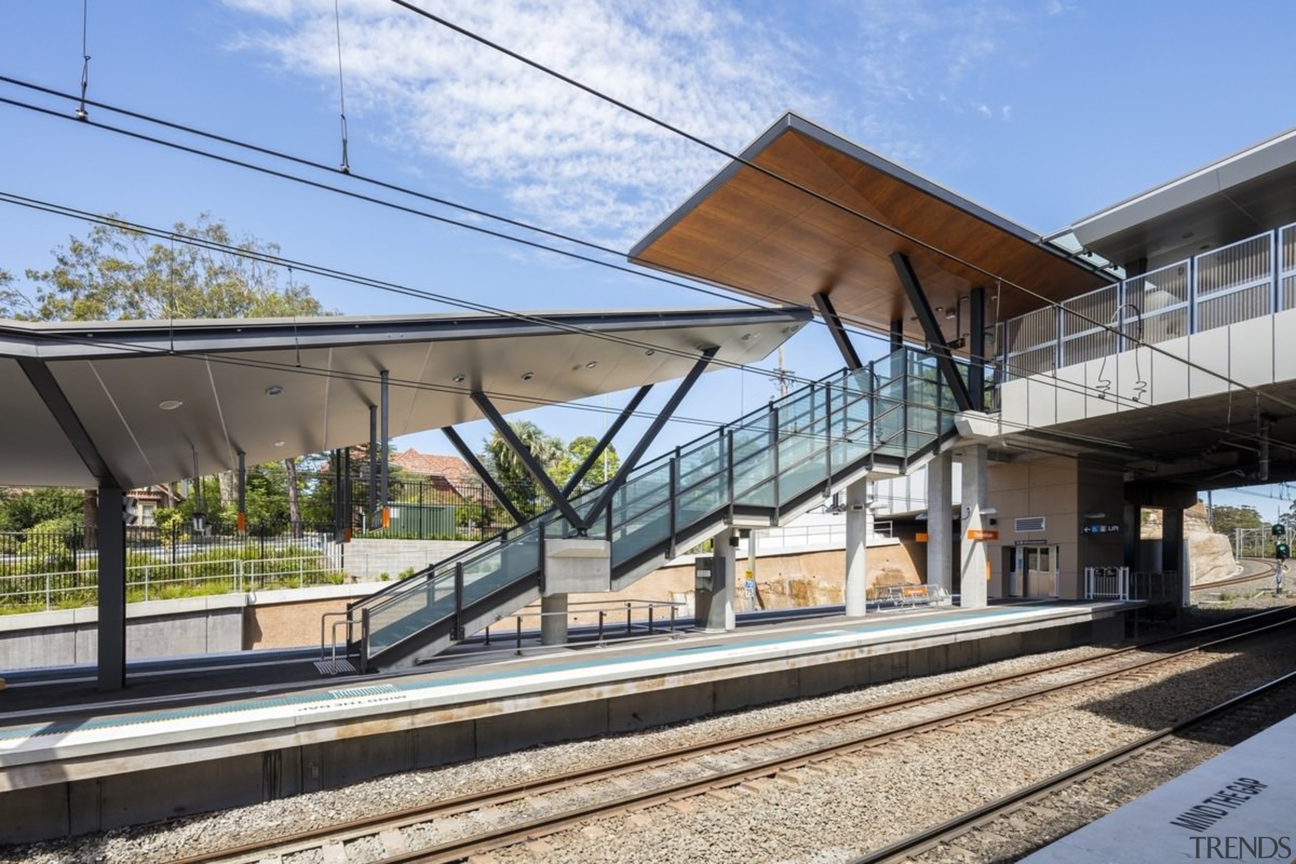Cheltenham Station – Cox Architecture - Cheltenham Station architecture, building, metropolitan area, residential area, train station, transport, gray, teal