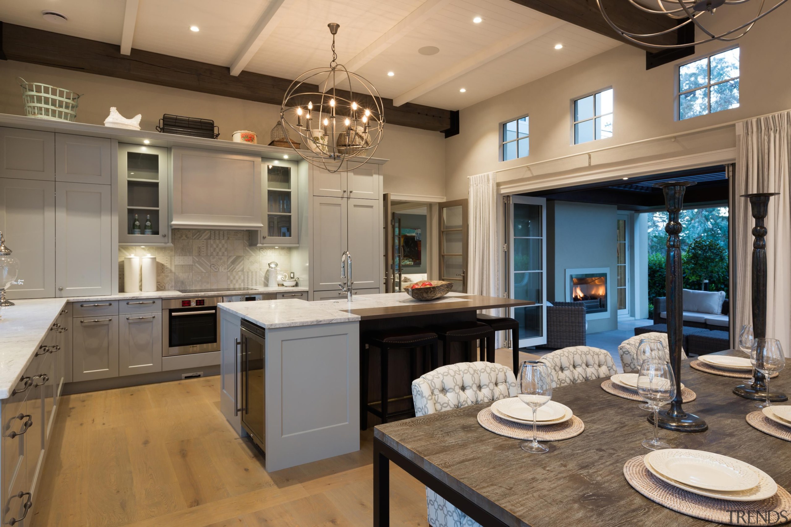 22 - countertop | cuisine classique | interior countertop, cuisine classique, interior design, kitchen, real estate, room, brown, gray