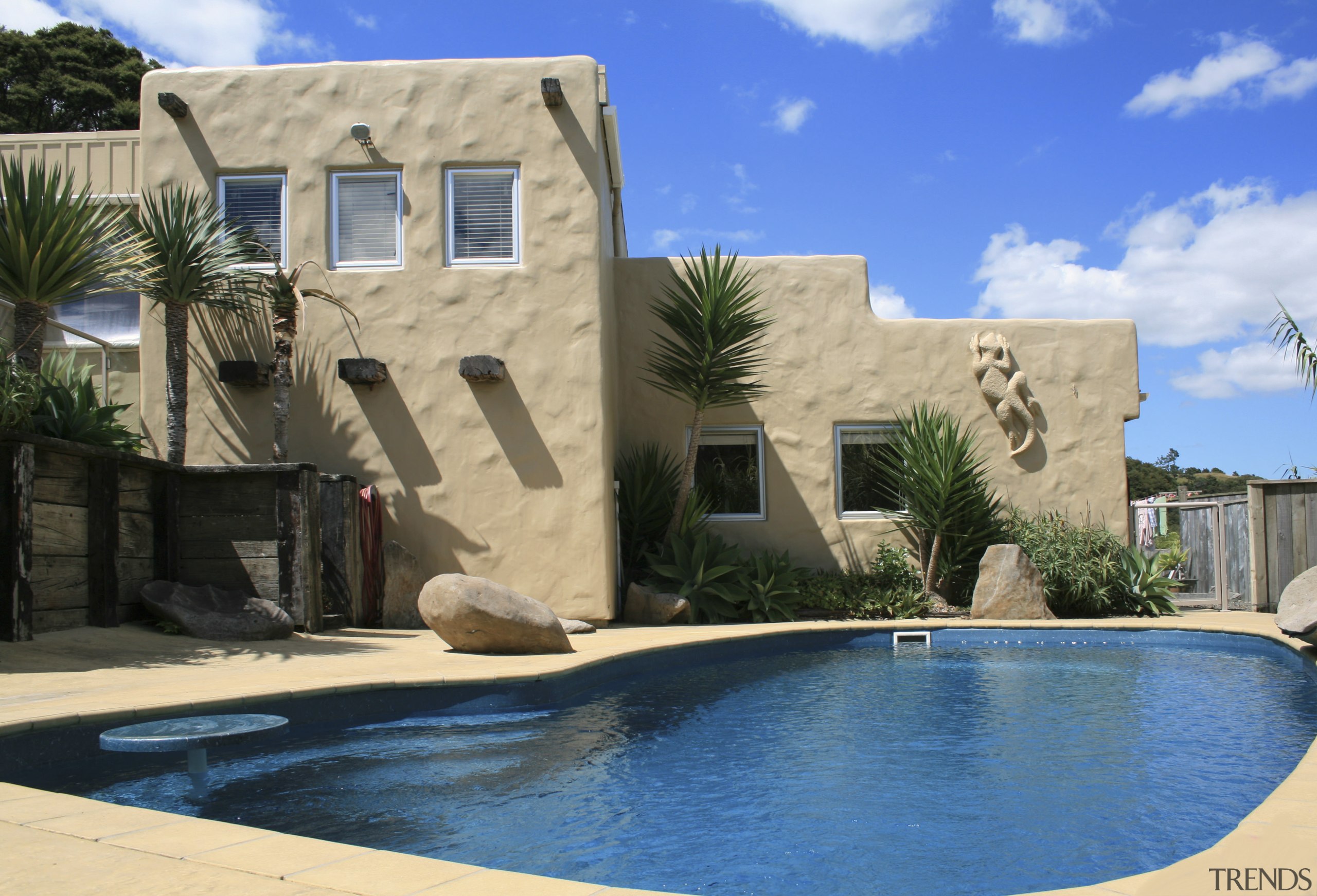 view of pool by Freedom Pools - view estate, hacienda, home, house, property, real estate, resort, swimming pool, villa