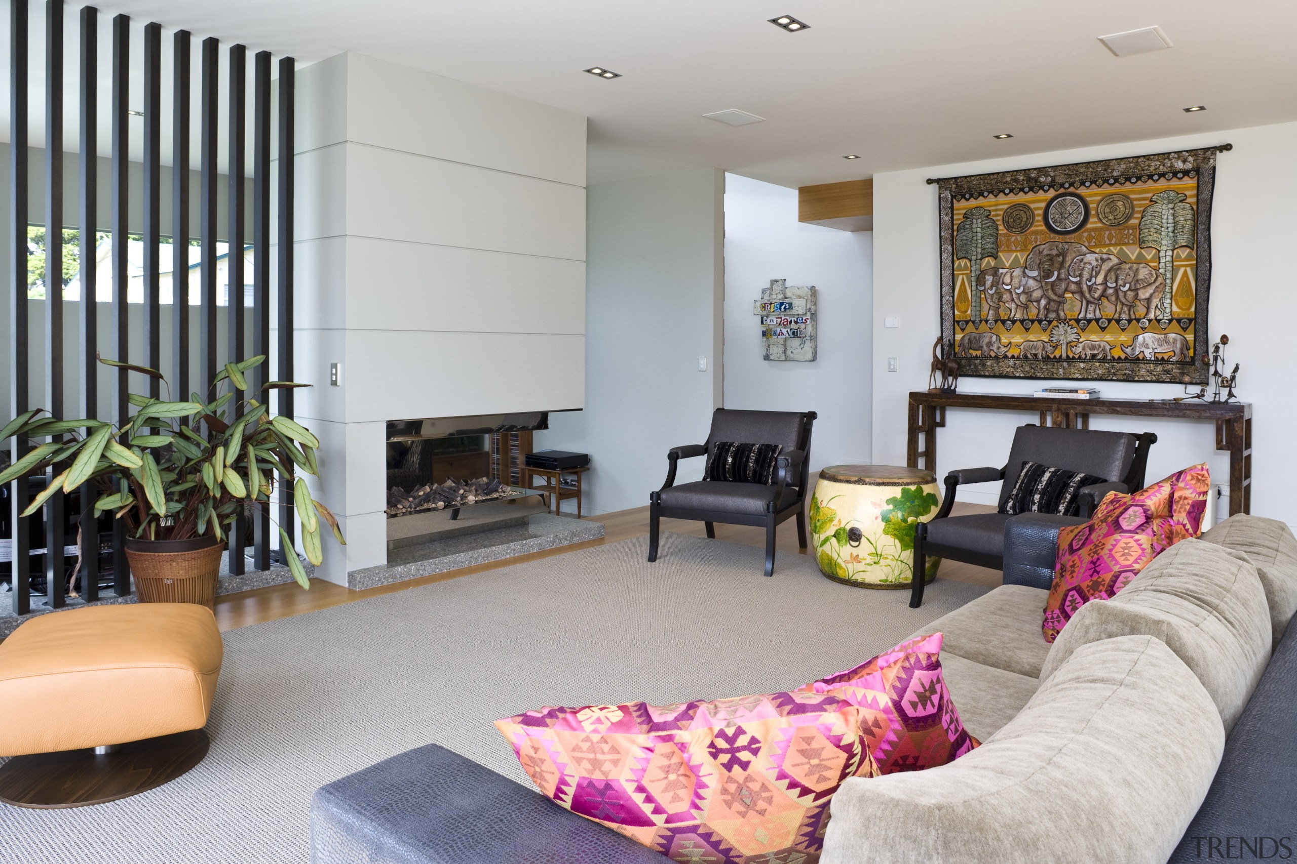 View of a living space with couches and home, house, interior design, living room, property, real estate, room, gray