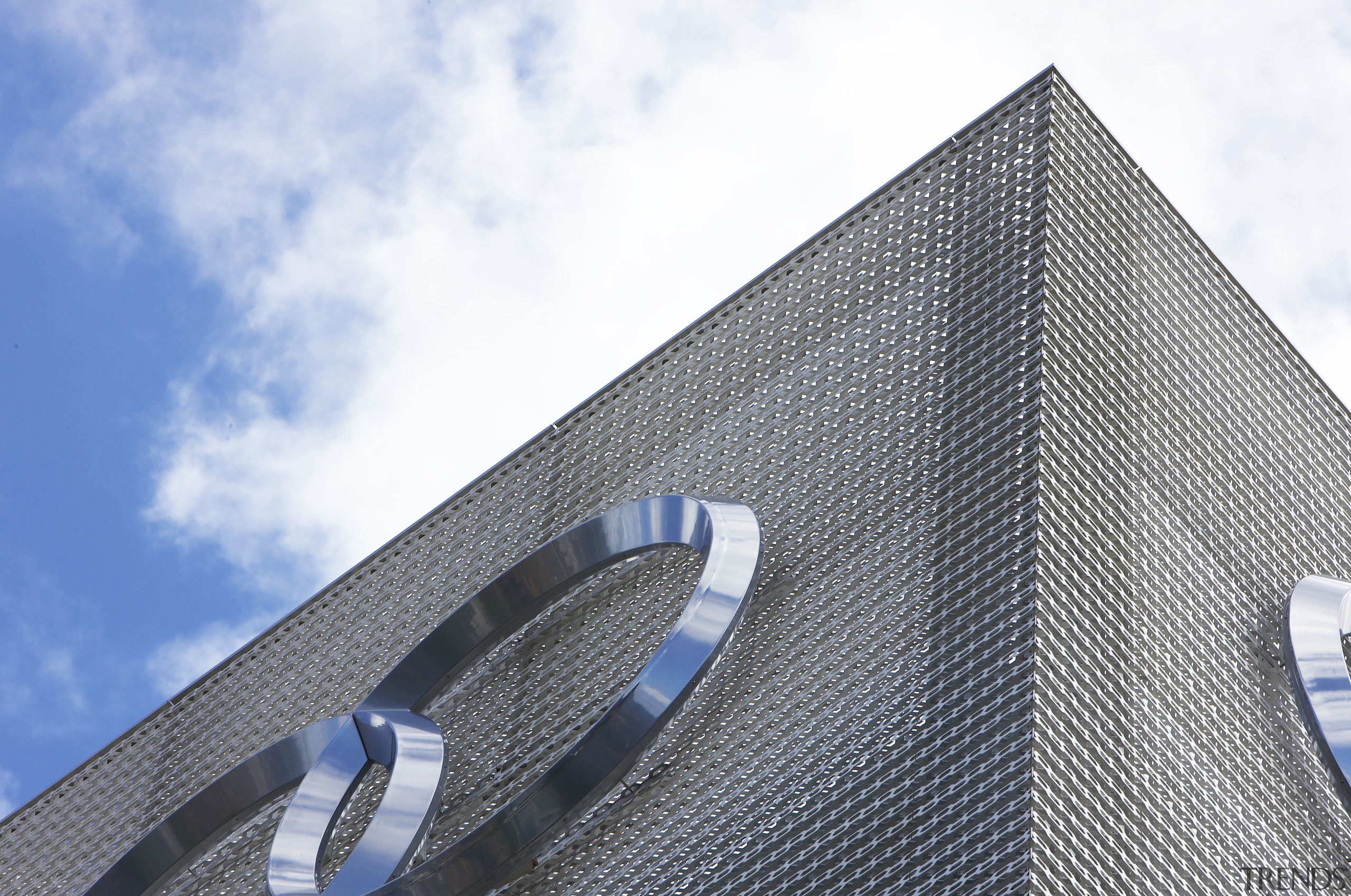 The Audi Centre, known as The Lighthouse, is architecture, building, daytime, facade, line, sky, skyscraper, white