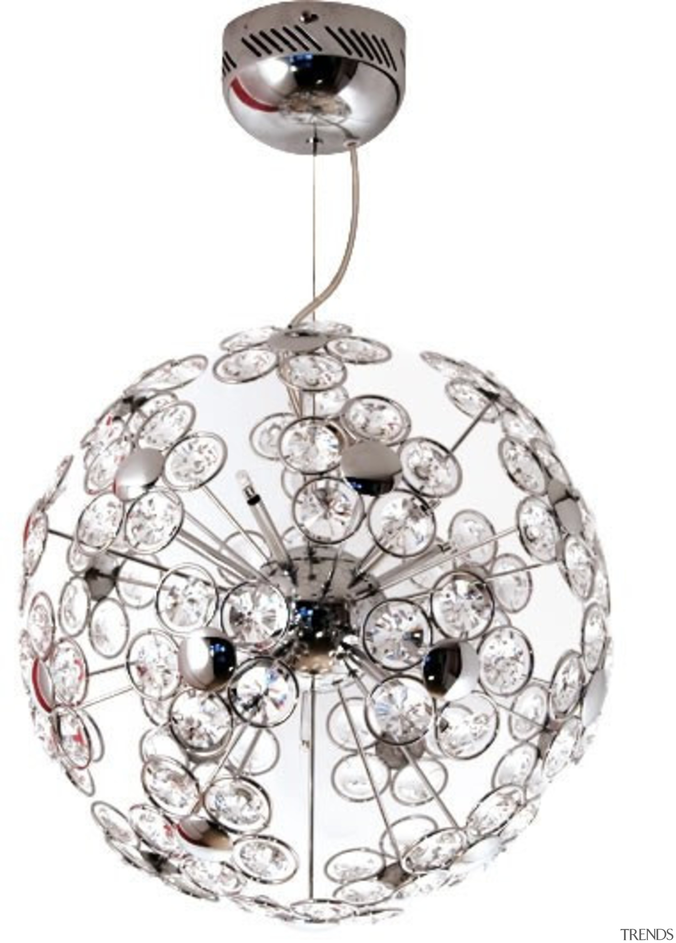 FeaturesA striking design styled with clusters of high body jewelry, ceiling fixture, chandelier, light fixture, lighting, white