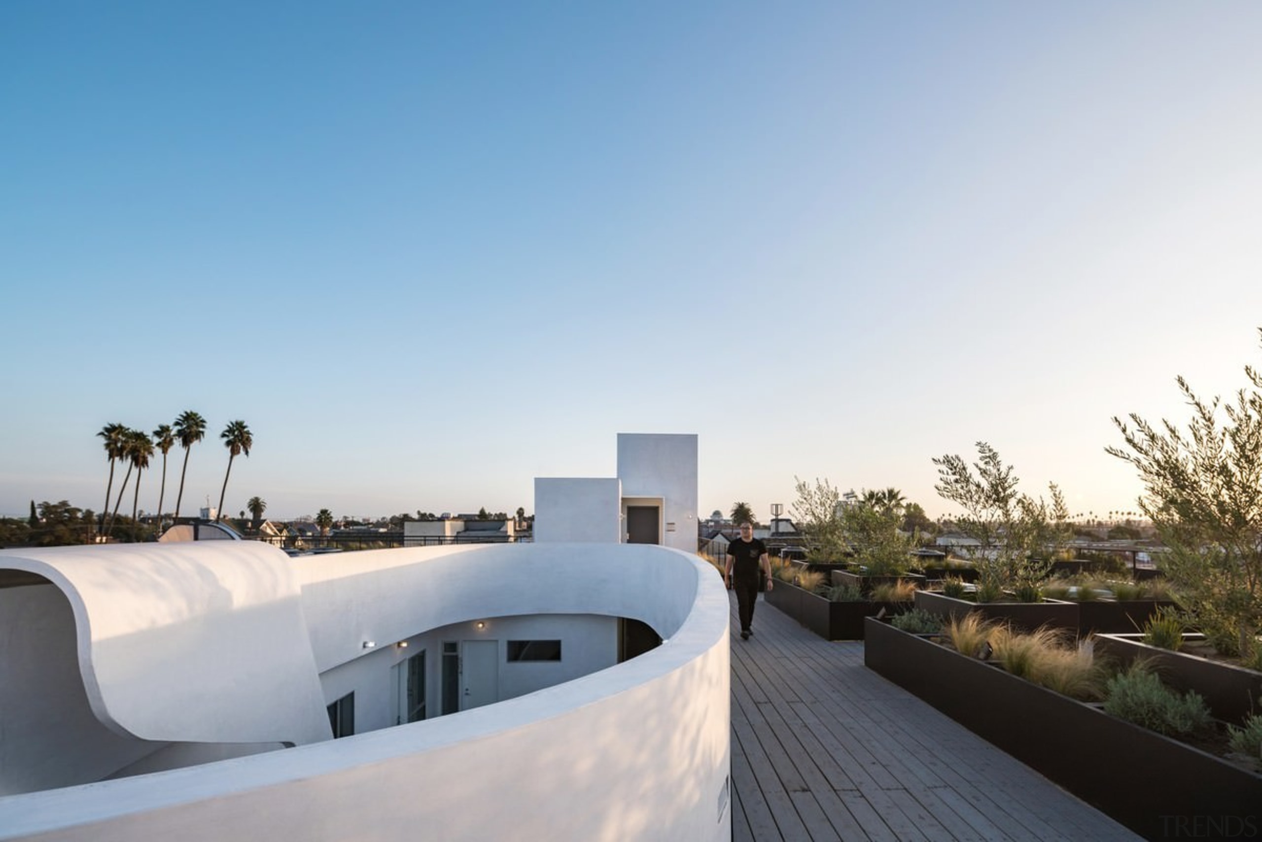 On the roof, you gain access to a architecture, house, property, real estate, roof, sky, gray, white