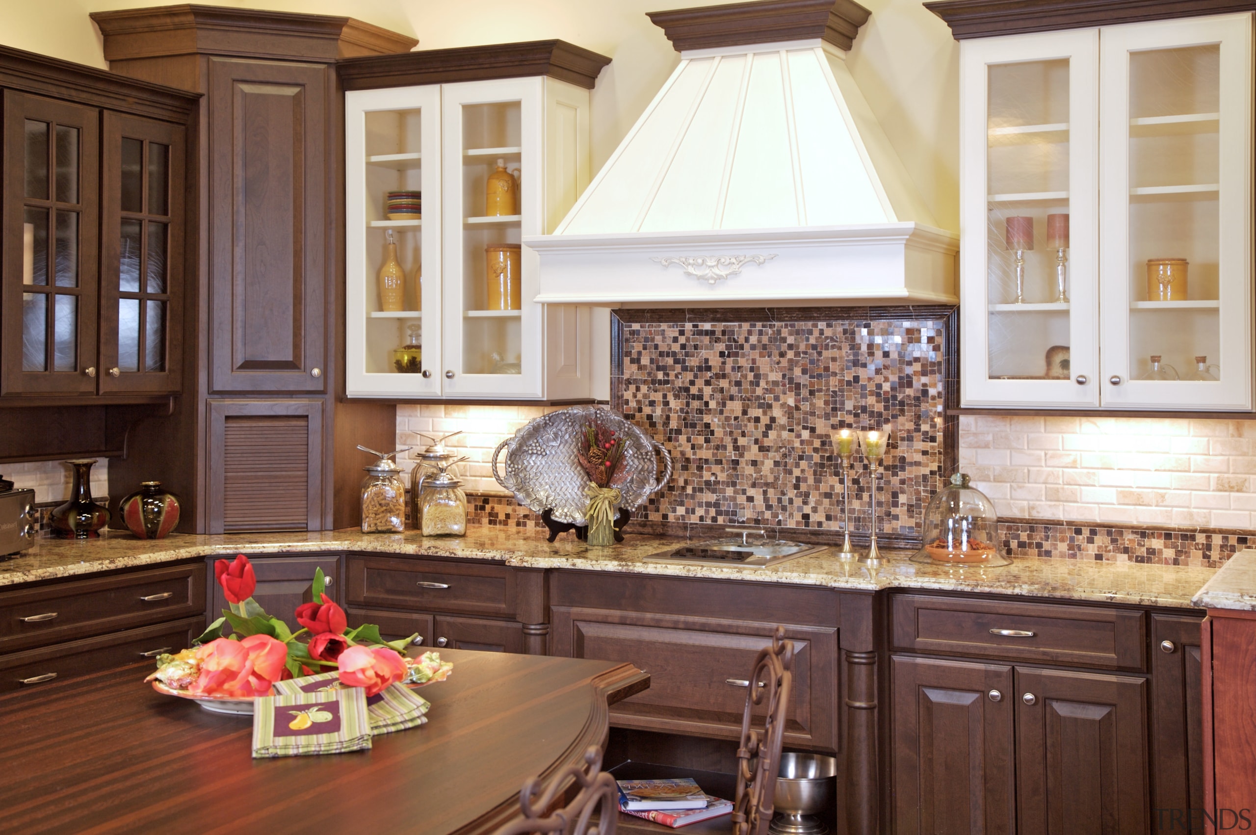 View of customised kitchens by Atlanta Kitchen and cabinetry, countertop, cuisine classique, home, interior design, kitchen, room, brown, white