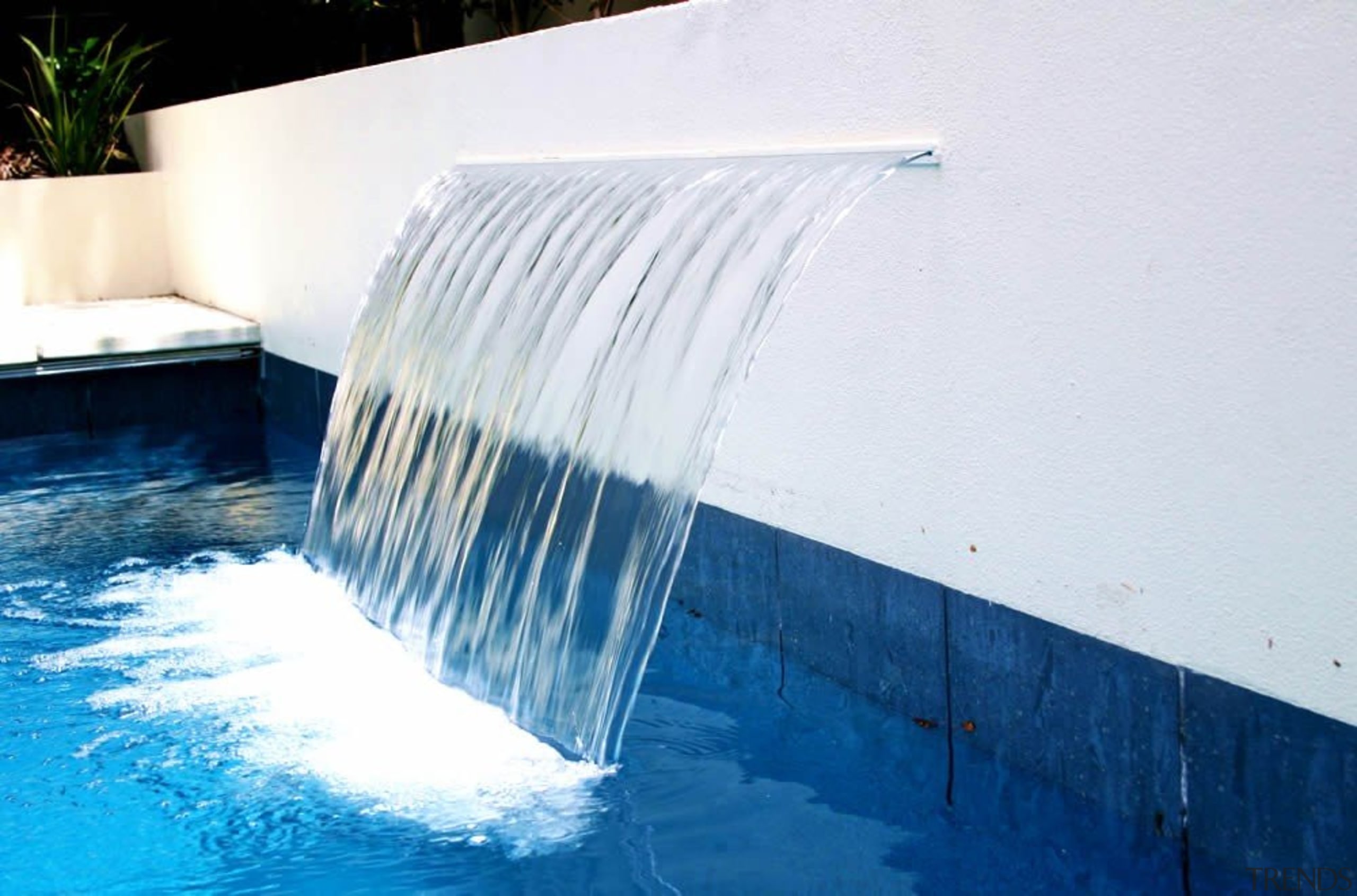 Waterfall - swimming pool | water | water swimming pool, water, water feature, water resources, white