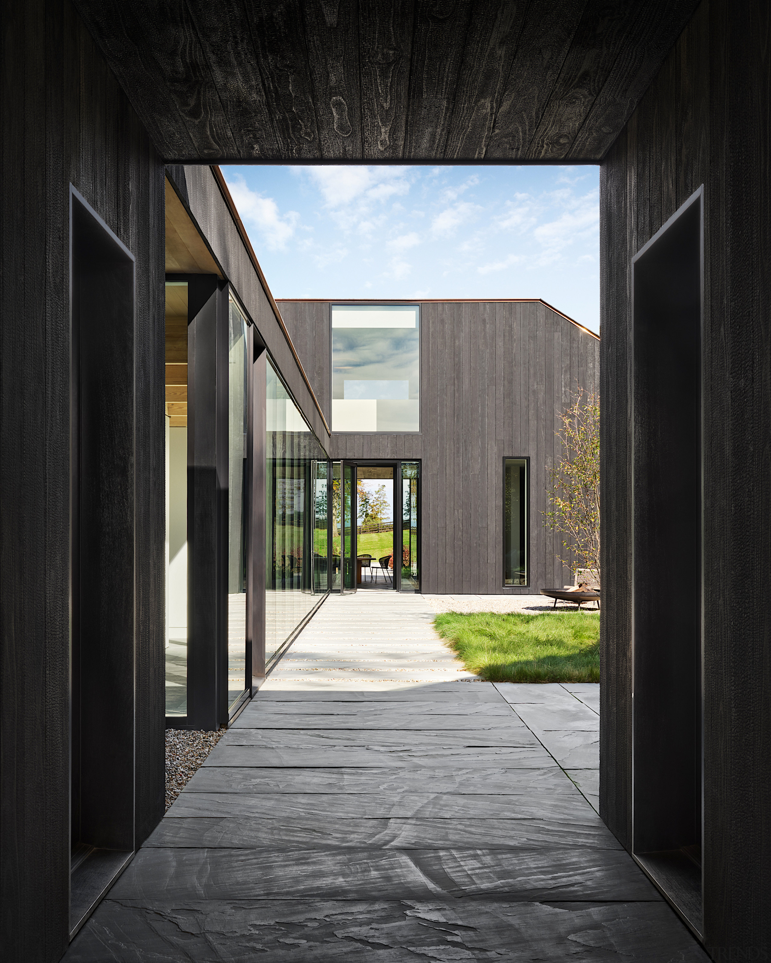 Looking across the main pavilion to the sheltered 