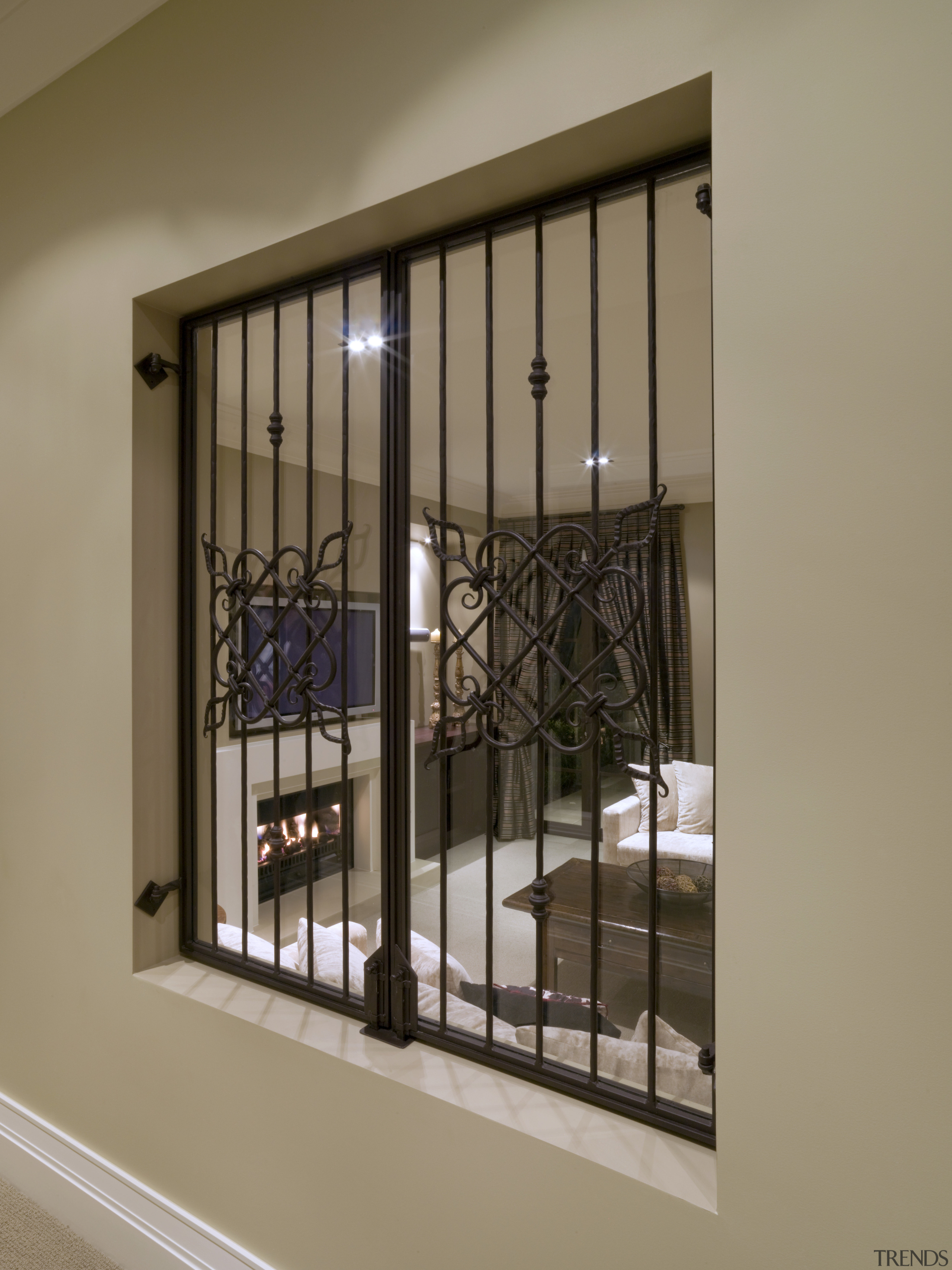 When it comes to surface finishes, it's what's door, glass, handrail, interior design, iron, window, brown