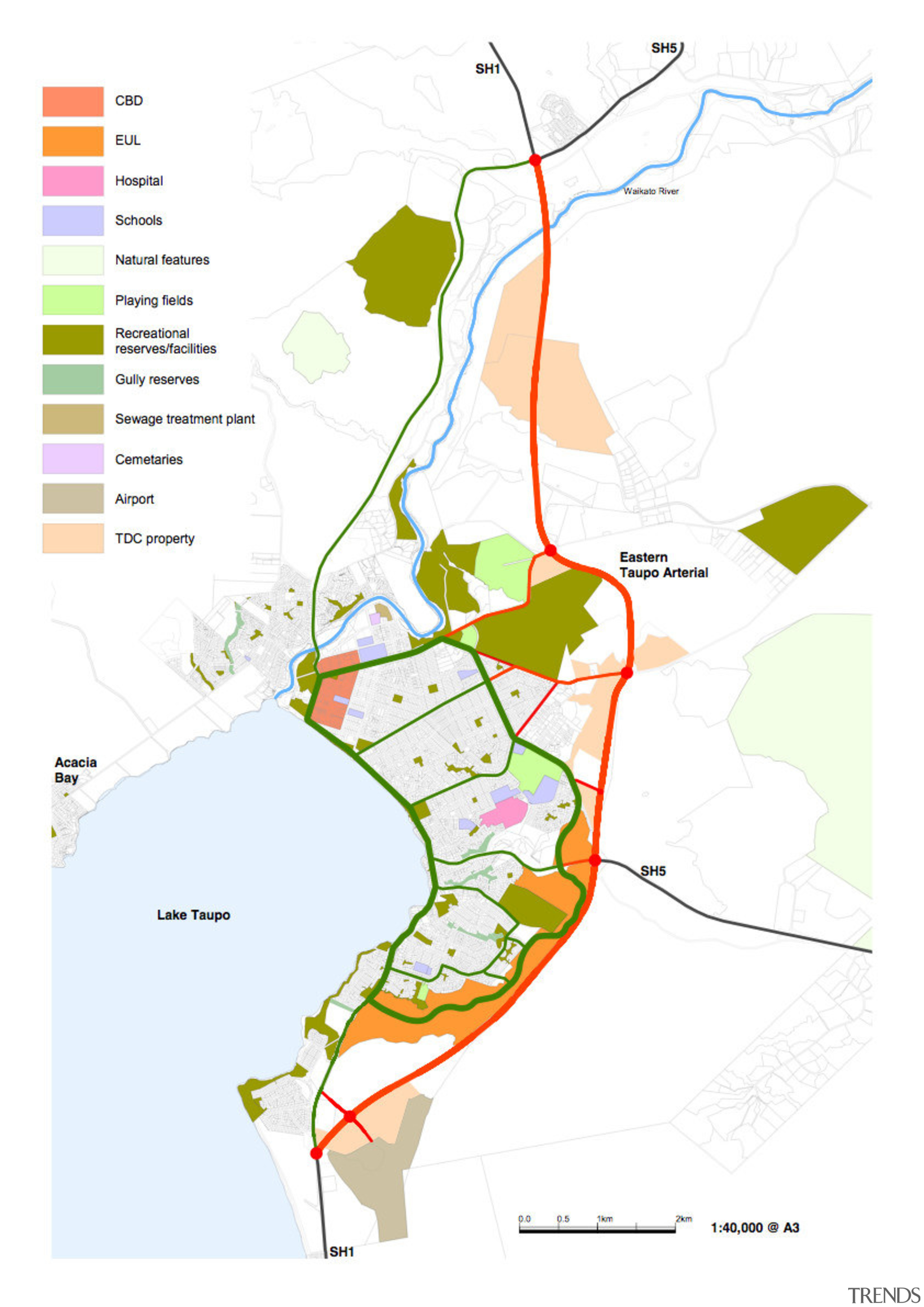 View of architectural plans for the Tahuna Ridge area, line, map, organism, white