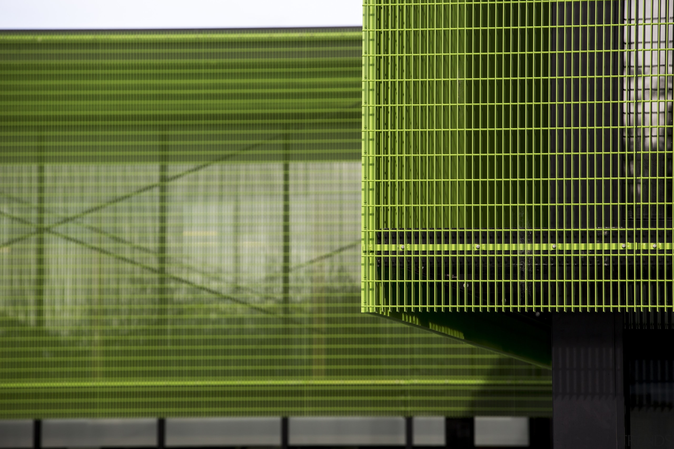Changing perspectives  mesh screens on the new angle, architecture, daylighting, facade, grass, green, house, line, mesh, net, structure, wall, window covering, green, brown
