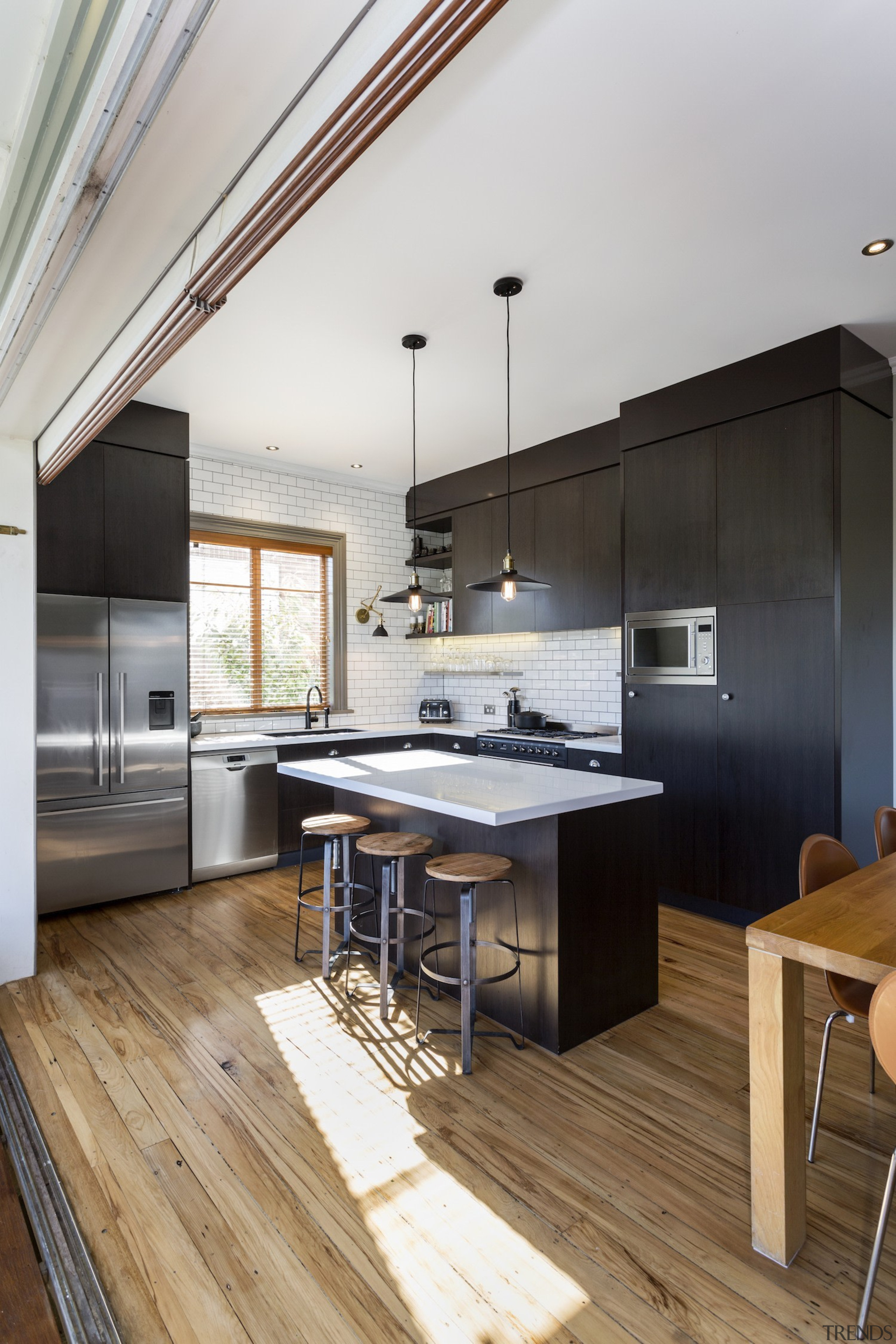 TIDA NZ 2017 – Designer kitchen entrant – cabinetry, countertop, cuisine classique, floor, interior design, kitchen, wood flooring, white