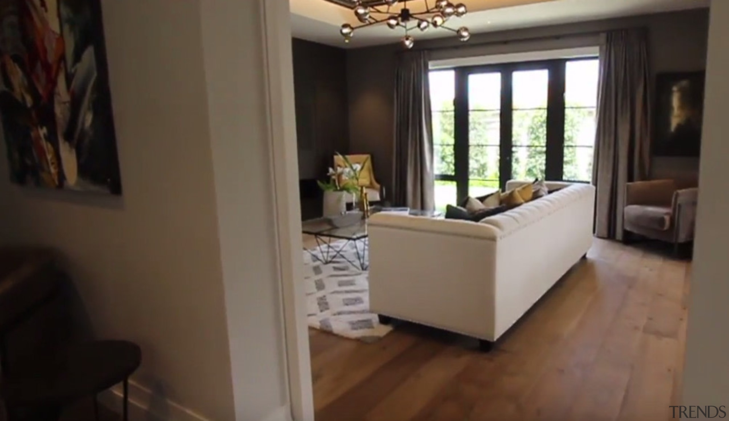 New Albany Show Home - New Albany Show floor, flooring, home, interior design, living room, property, real estate, room, black, brown