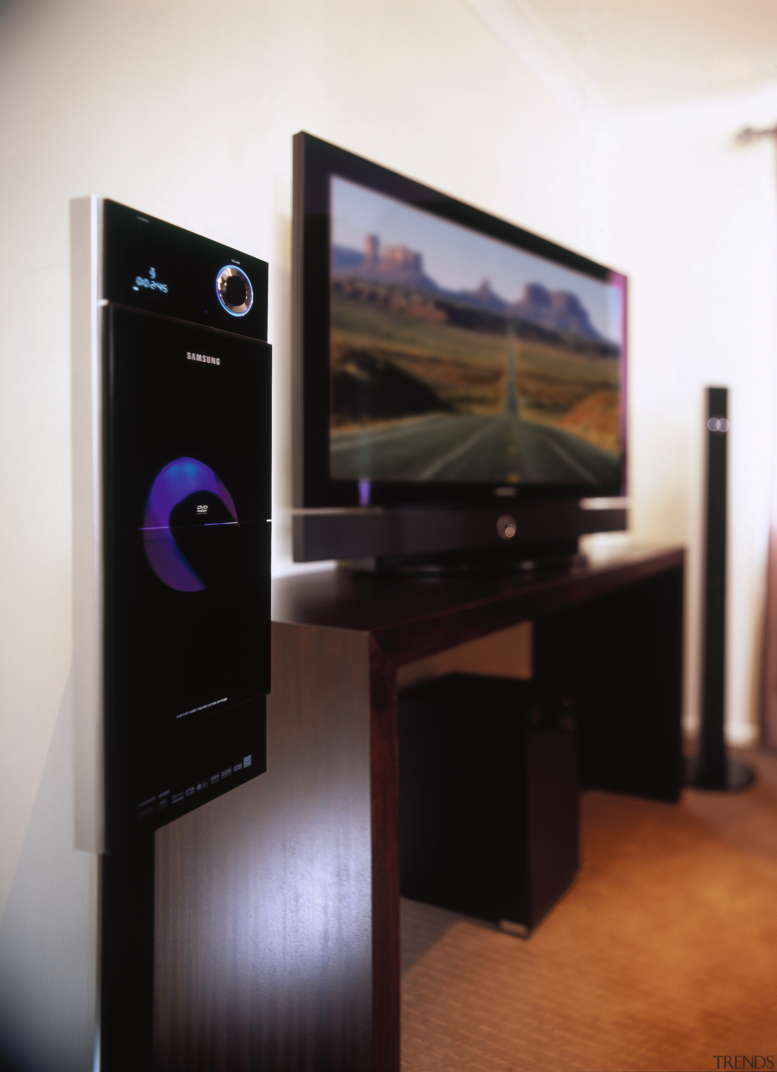 the 42 inch hd plasmahas acontrast ratio of audio equipment, display device, electronic device, electronics, furniture, loudspeaker, multimedia, personal computer, technology, black, white