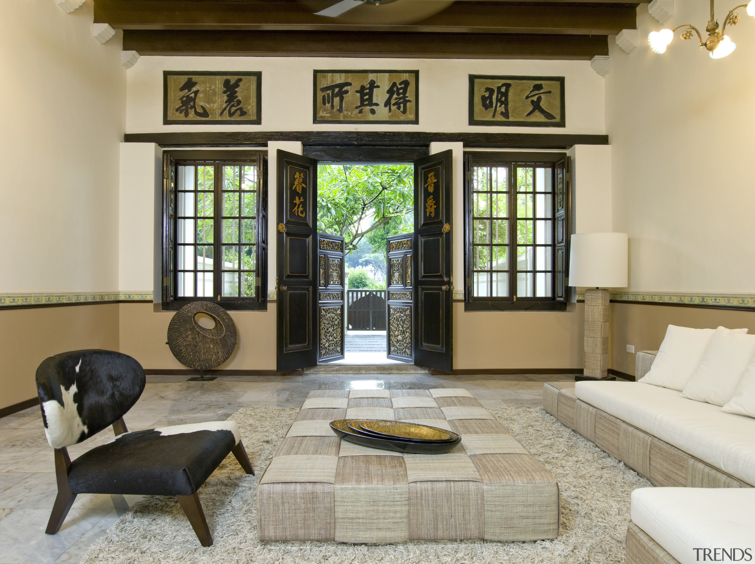 Double casement windows   all decorative lighting estate, furniture, interior design, living room, real estate, room, window, orange, brown