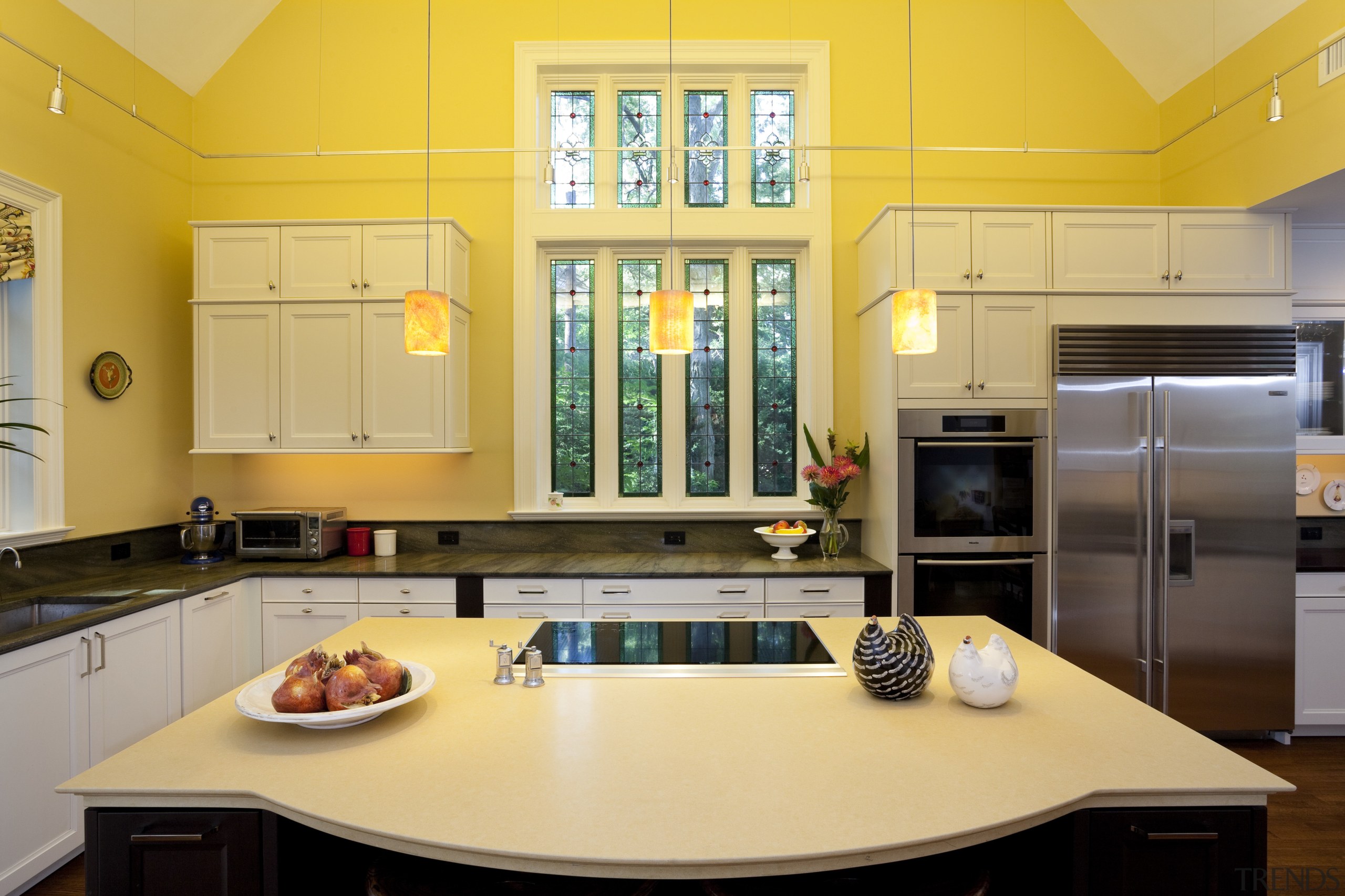 In character  kitchen by Laura Brooks Meyer cabinetry, countertop, home, interior design, kitchen, real estate, room, orange