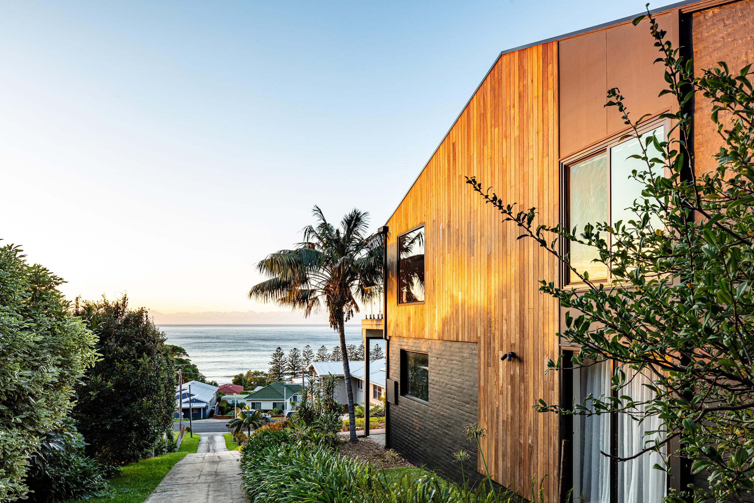 Remaining exposed brickwork is painted black – a 