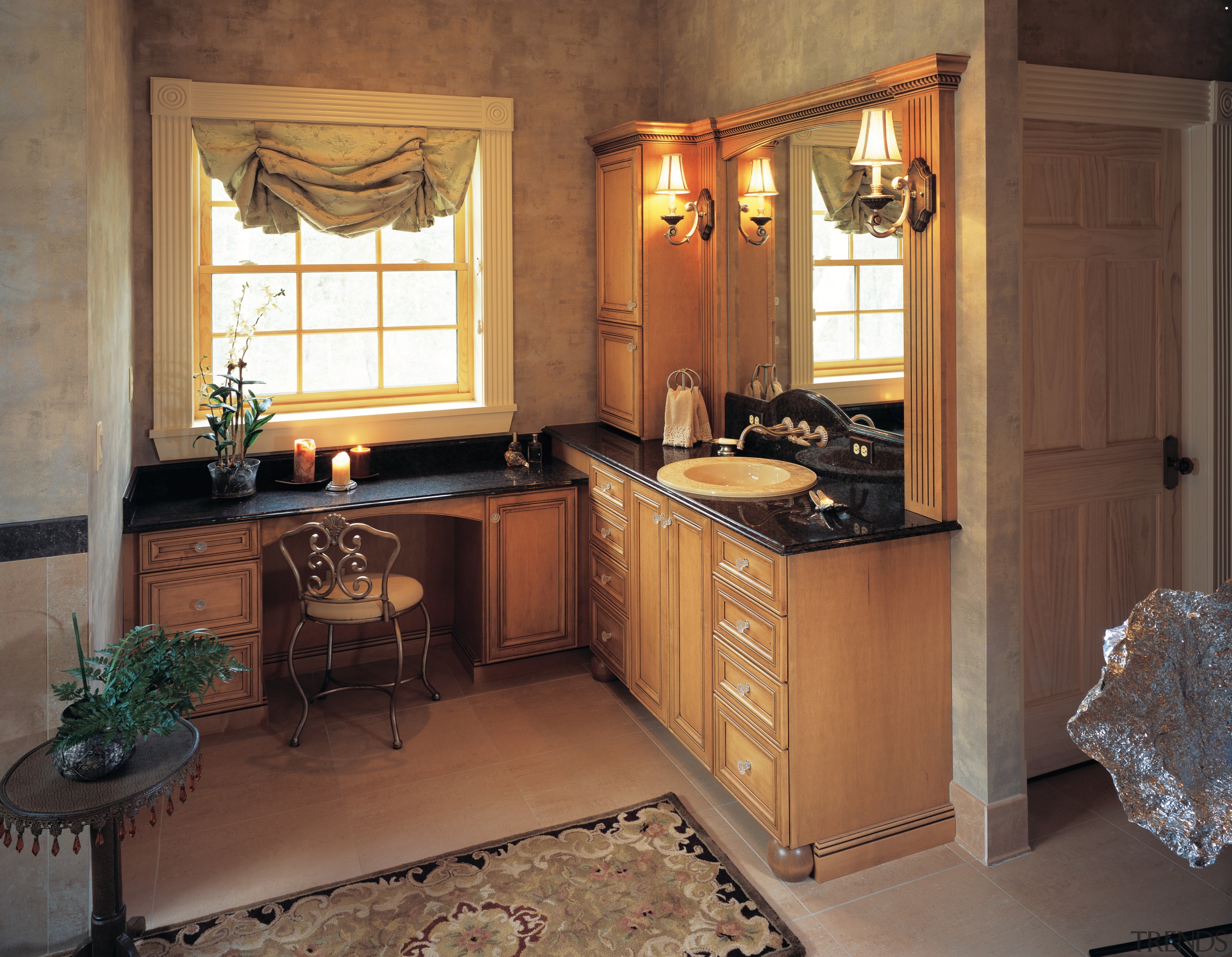 view of the bathroom featuring ARA timber cabinetry cabinetry, countertop, cuisine classique, home, interior design, kitchen, room, brown