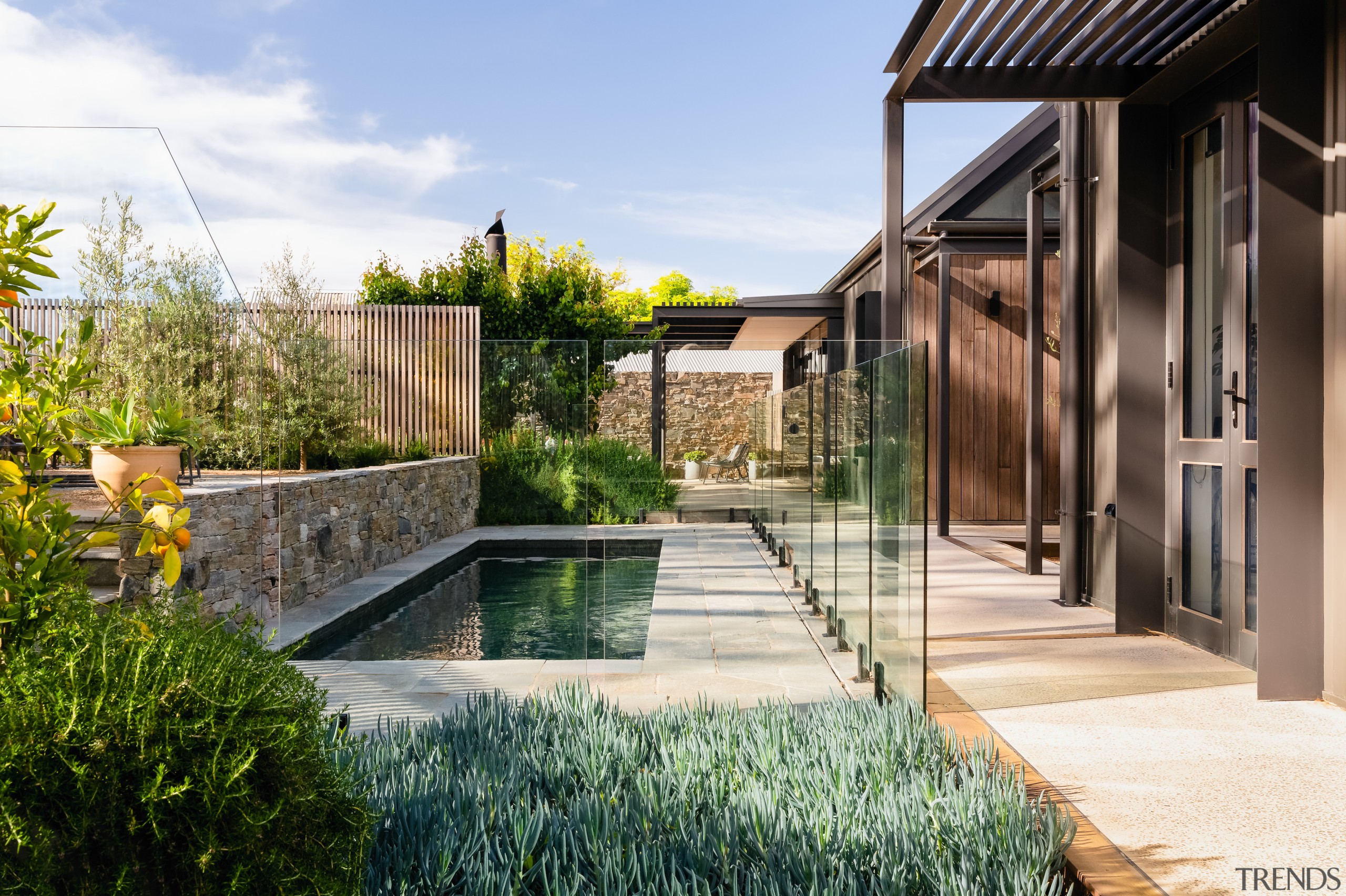 The Mediterranean-inspired pool. Design: Nadia Gill Landscape Architect 