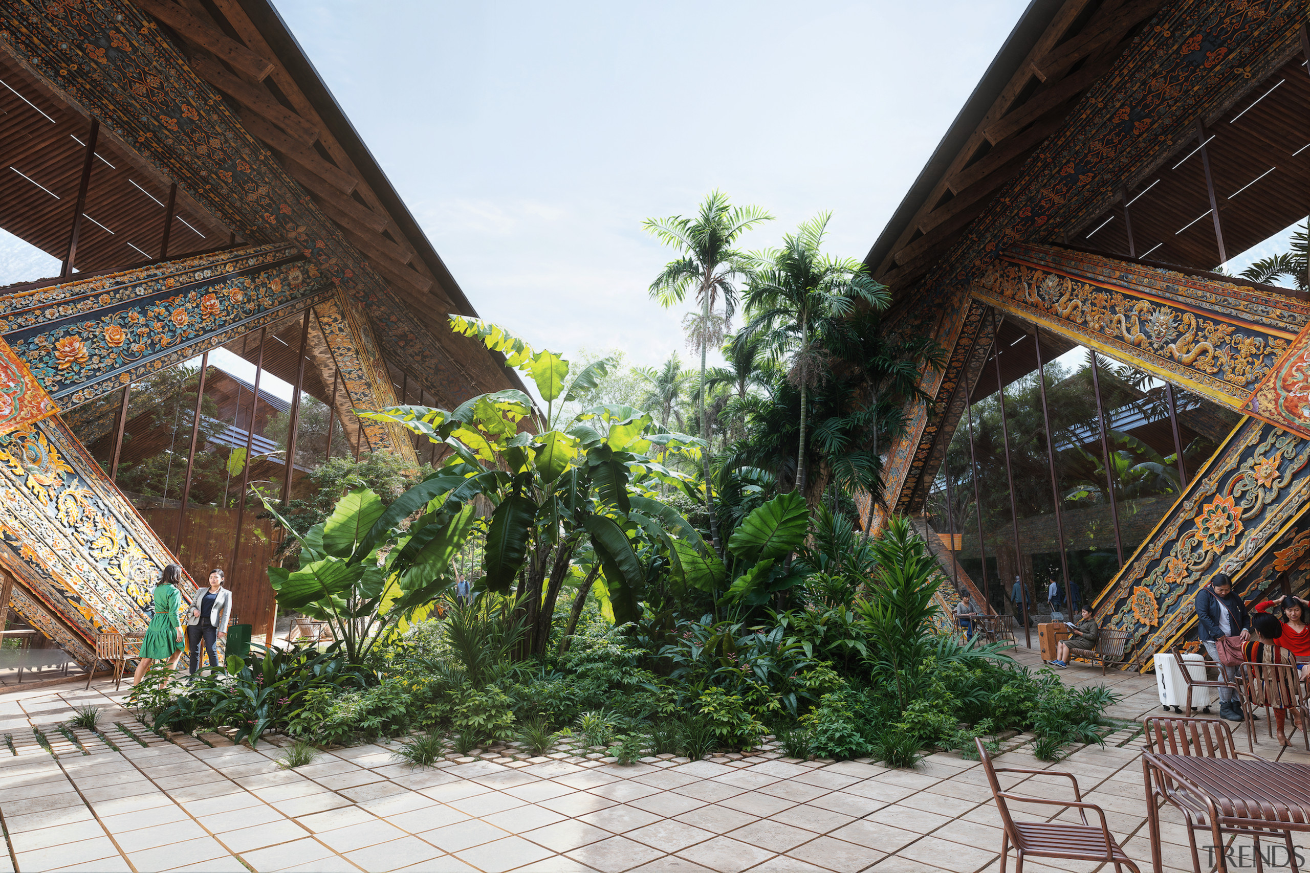 GLU Gelephu Airport – Forest Spine organising element. 