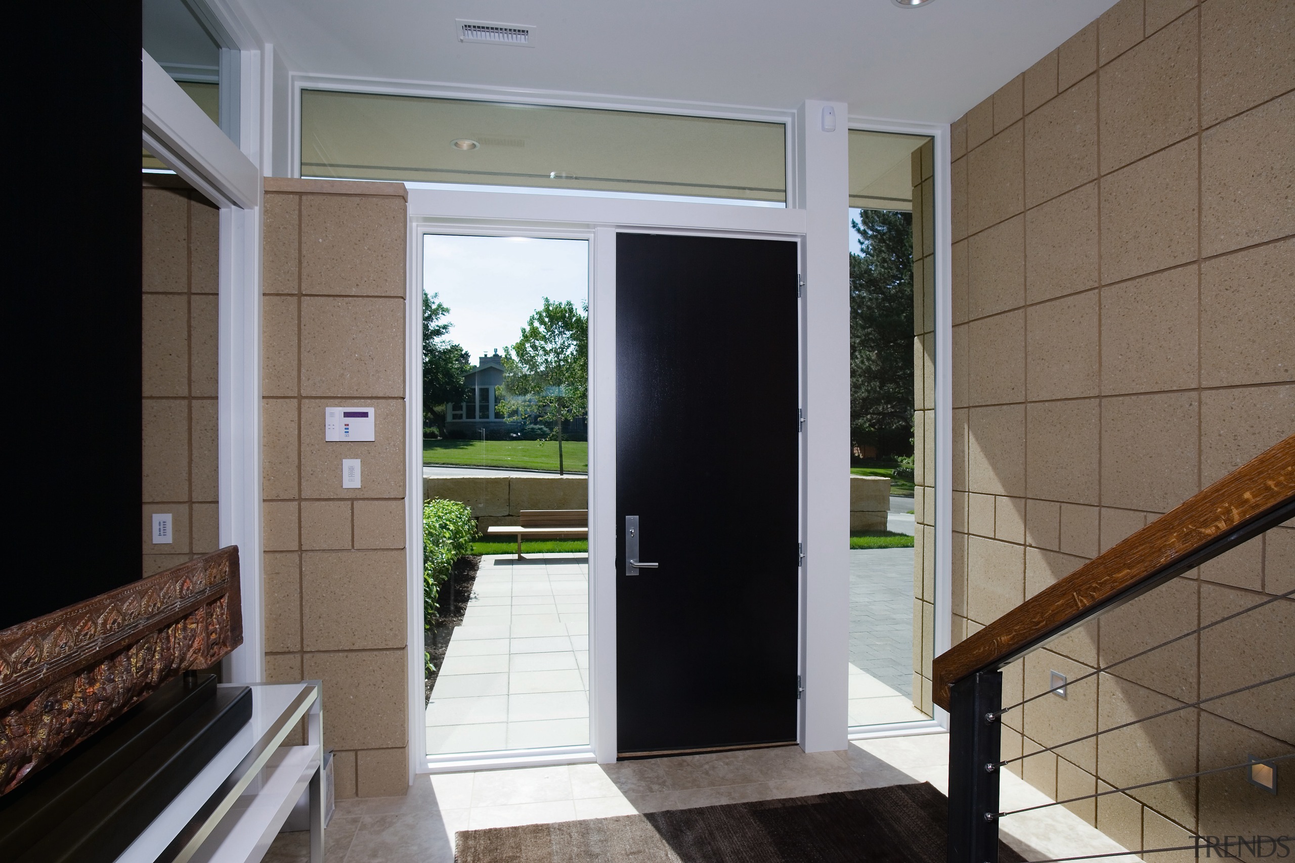 view of the pella architect series door with architecture, door, home, house, interior design, real estate, window, gray, black