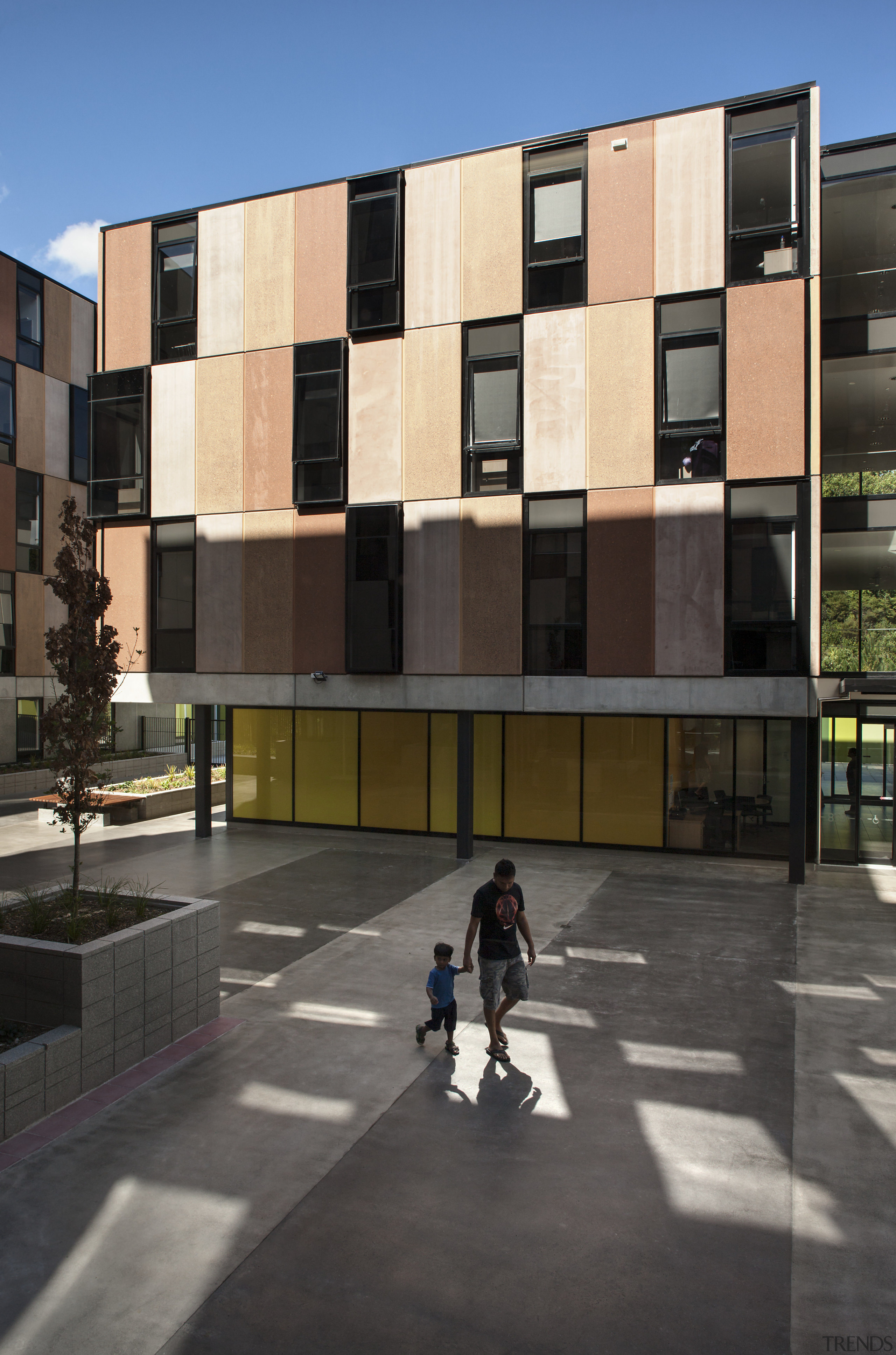 Carlaw Park Student Village in Auckland accommodates students apartment, architecture, building, commercial building, condominium, facade, house, mixed use, neighbourhood, real estate, residential area, urban design, window, black