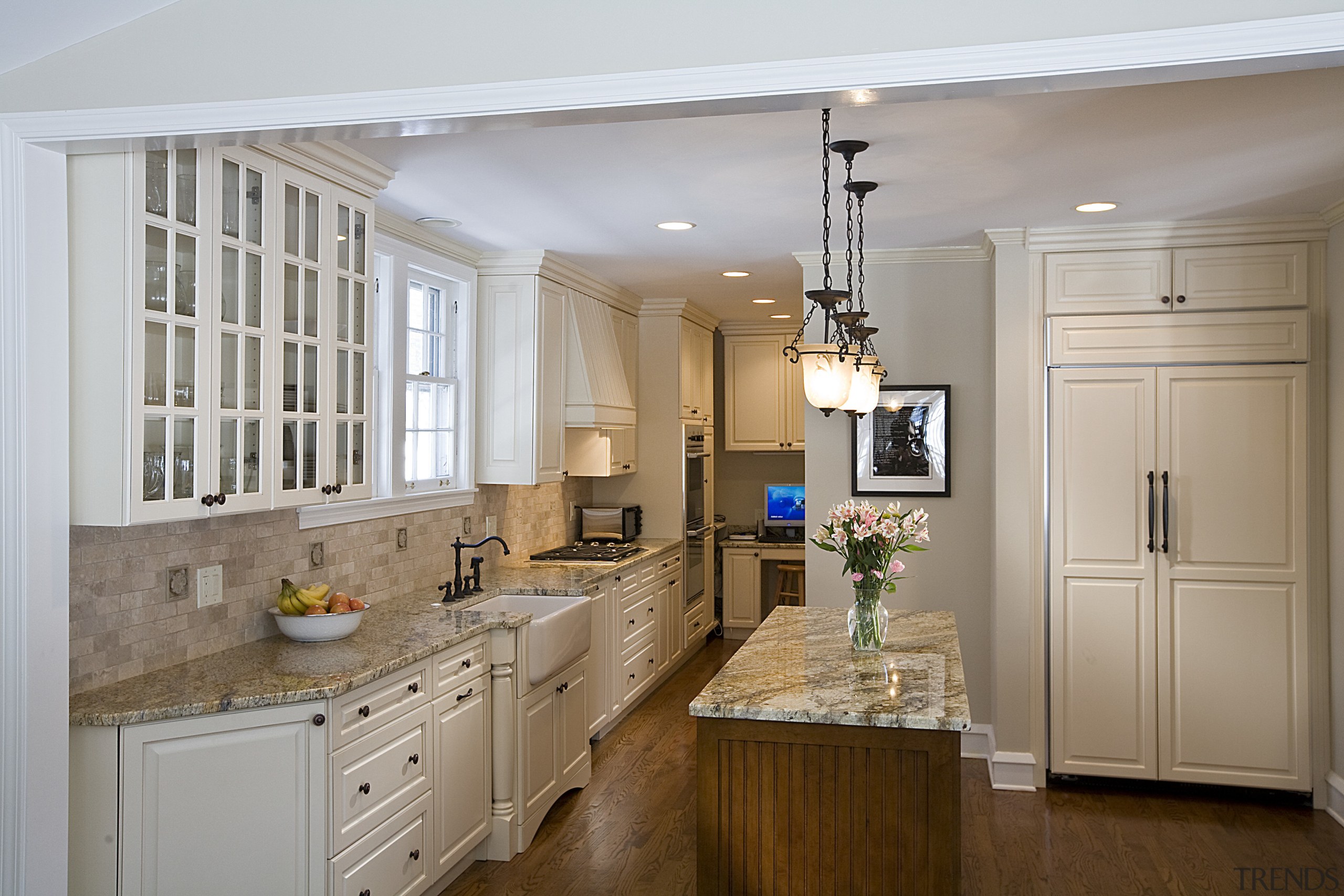 View of kitchens remodelled by Apex Kitchen and cabinetry, countertop, cuisine classique, home, interior design, kitchen, room, gray, brown