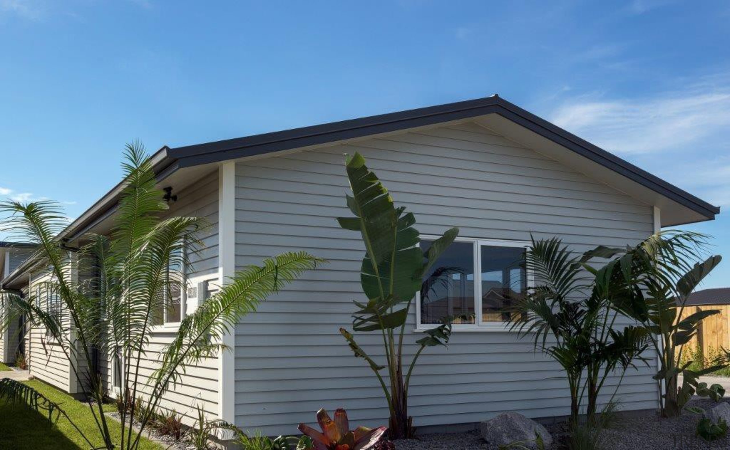 Tauranga Showhome - Tauranga Showhome - cottage | cottage, facade, home, house, property, real estate, residential area, roof, siding, window, teal, gray