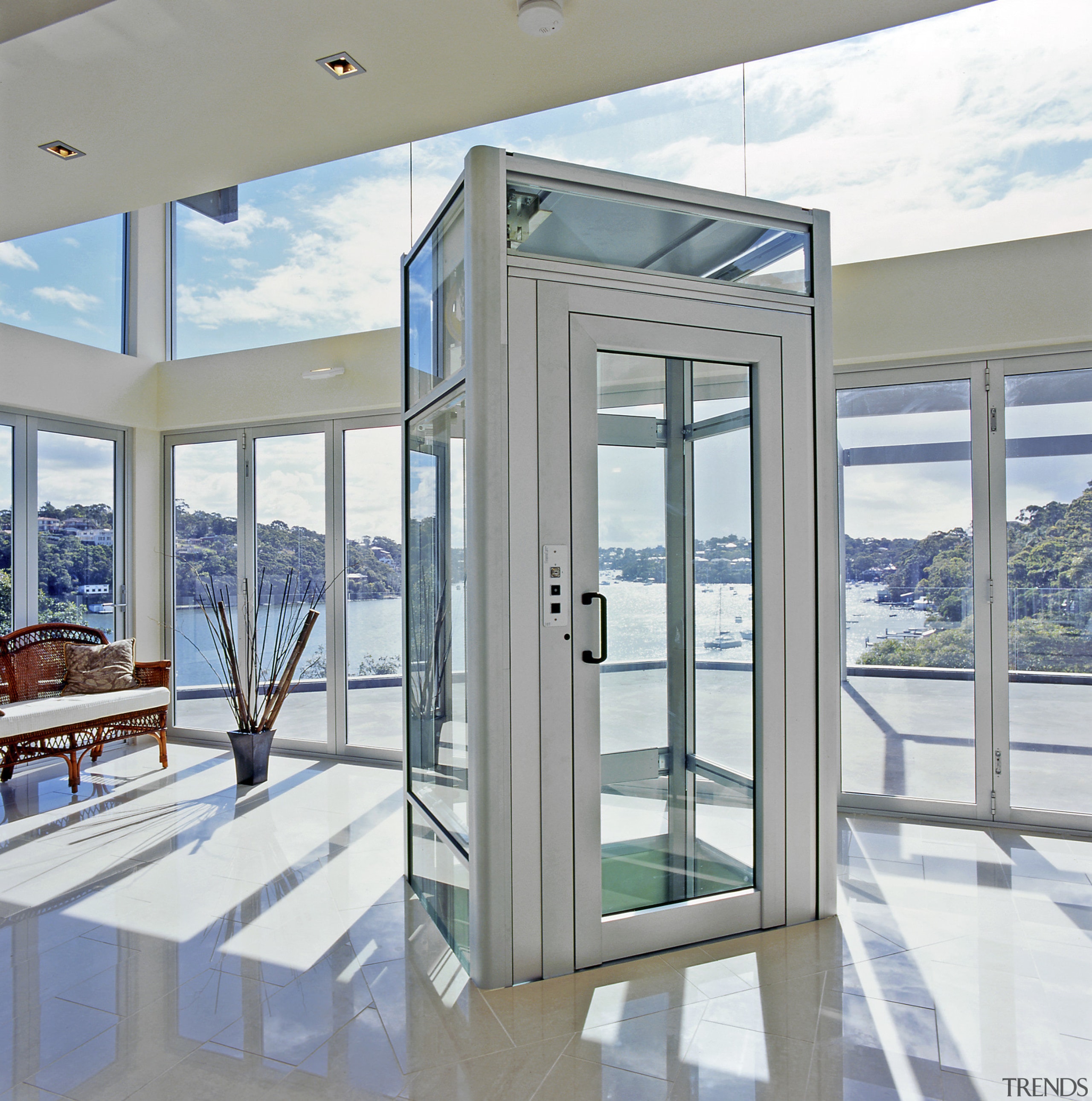 Modern elevators by Easy Living Home Elevators - daylighting, door, glass, interior design, real estate, window, gray, white