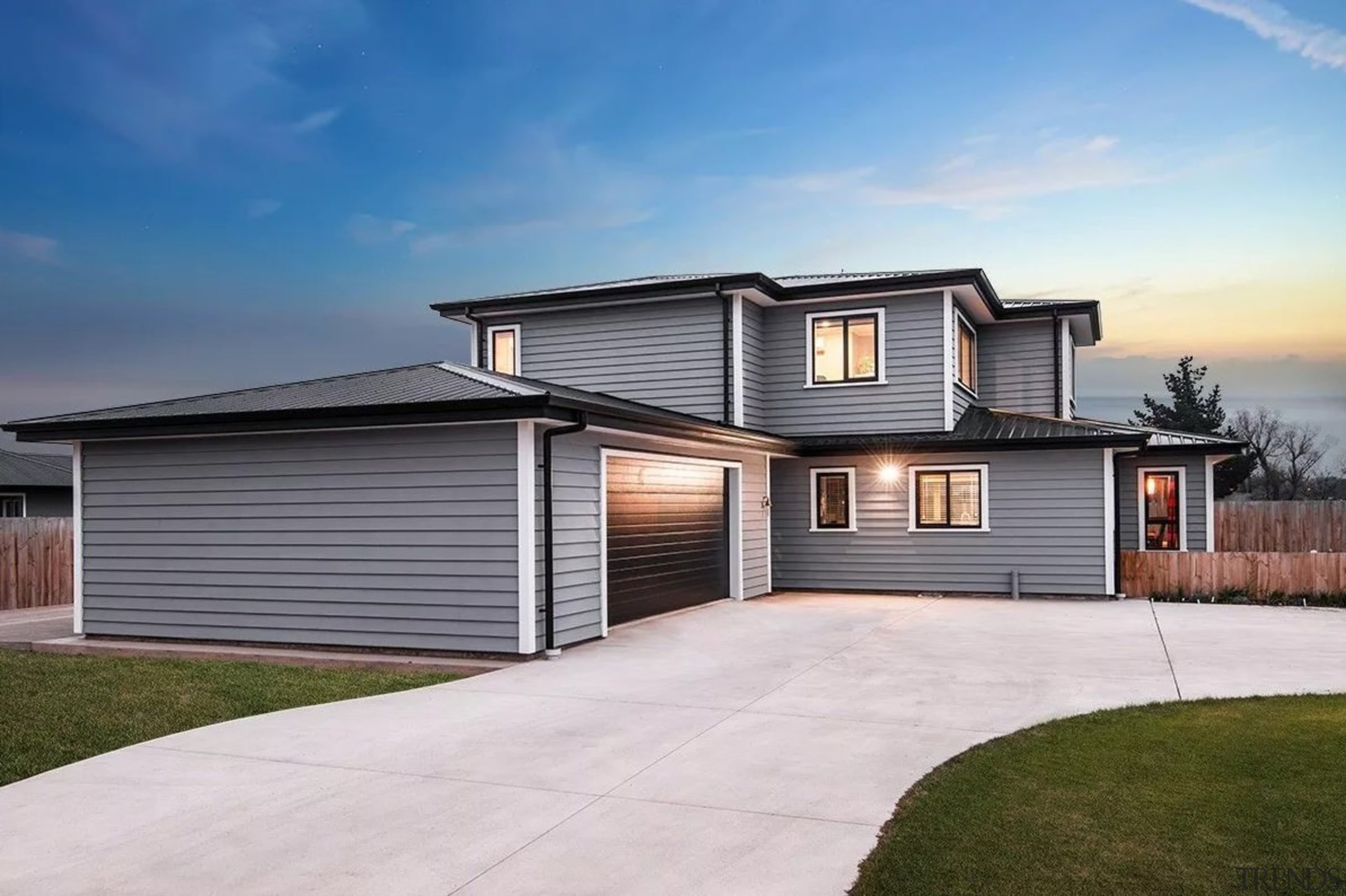 Envira bevel back weatherboards - Envira bevel back building, elevation, estate, facade, home, house, property, real estate, residential area, siding, sky, white