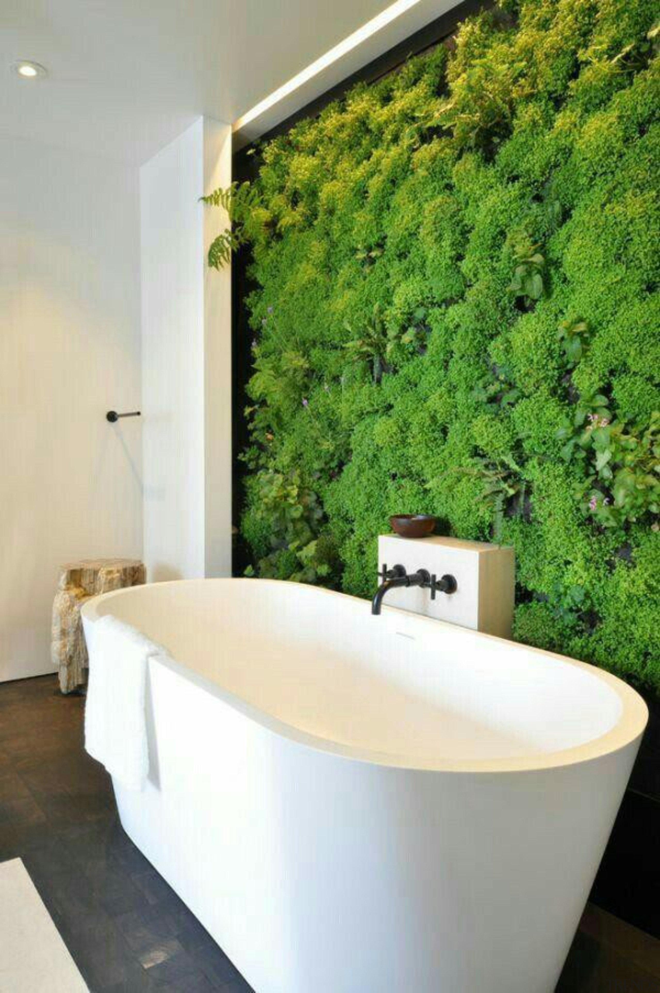 Living Wall - Vertical Garden - architecture | architecture, bathroom, estate, home, house, interior design, property, real estate, room, wall, white, green