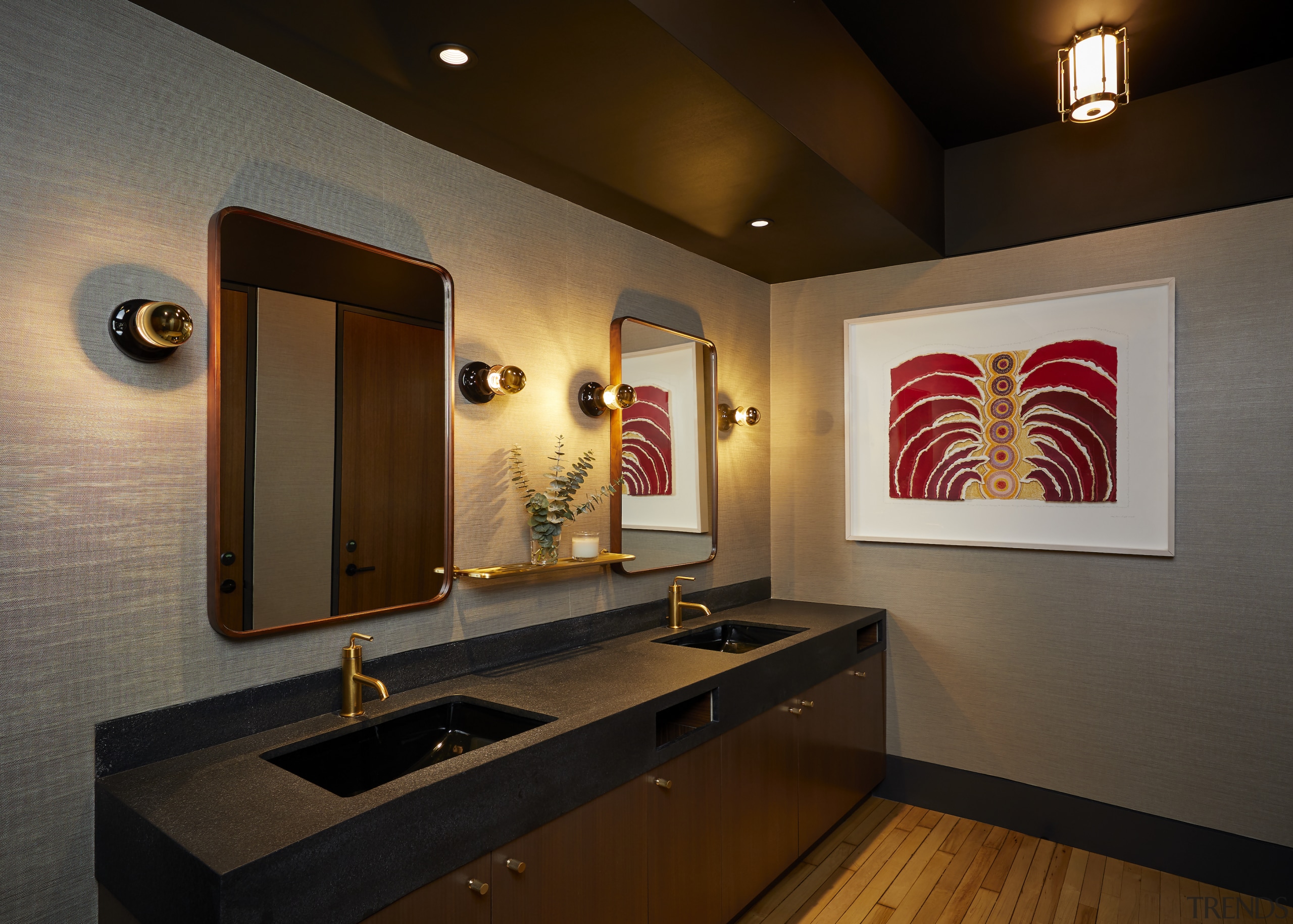 Even the bathrooms are a picture of sophisticated 